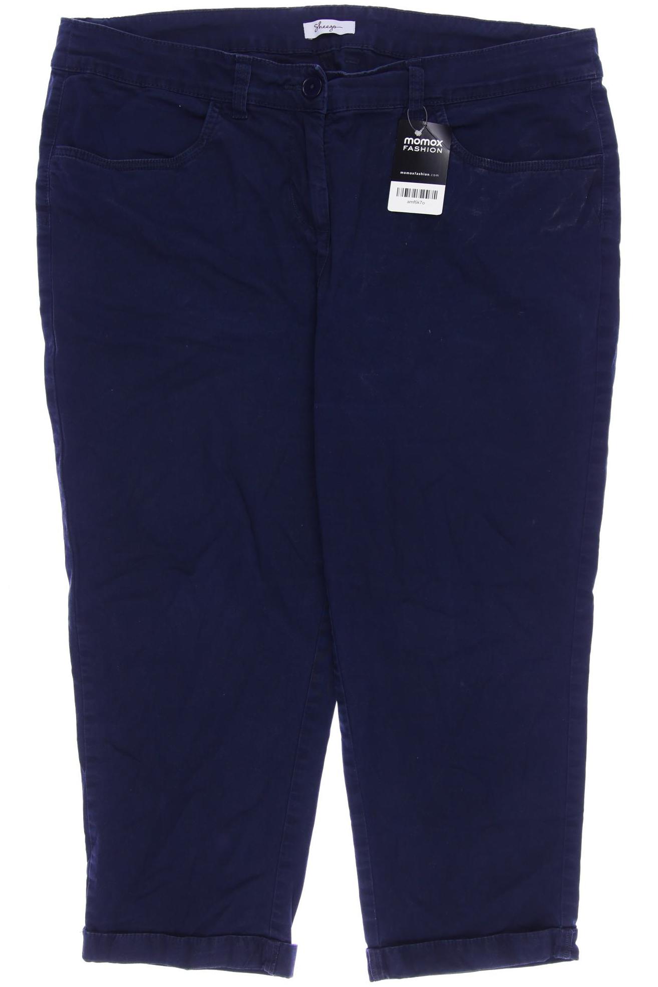 

sheego Damen Stoffhose, marineblau