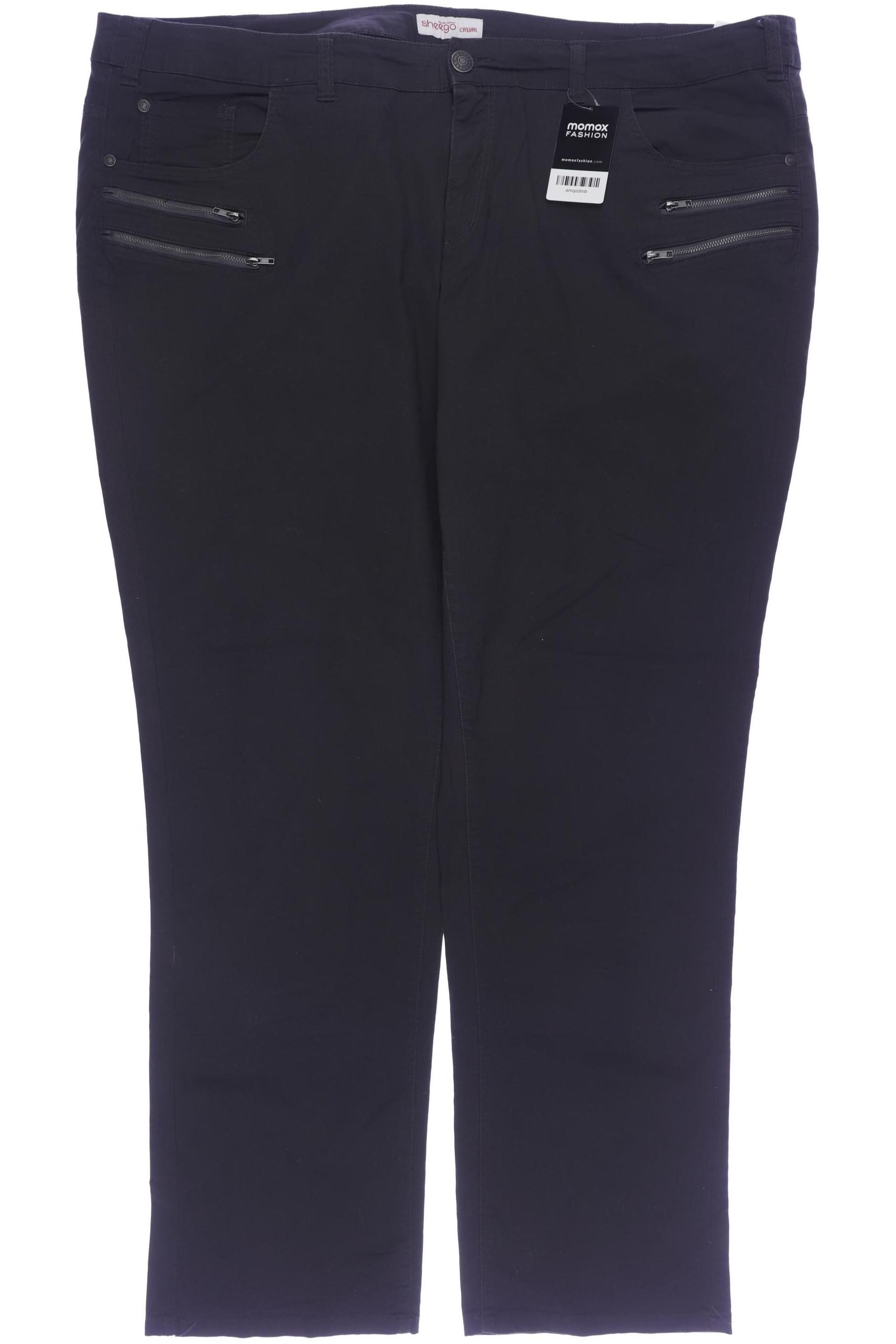 

sheego Damen Stoffhose, schwarz, Gr. 108