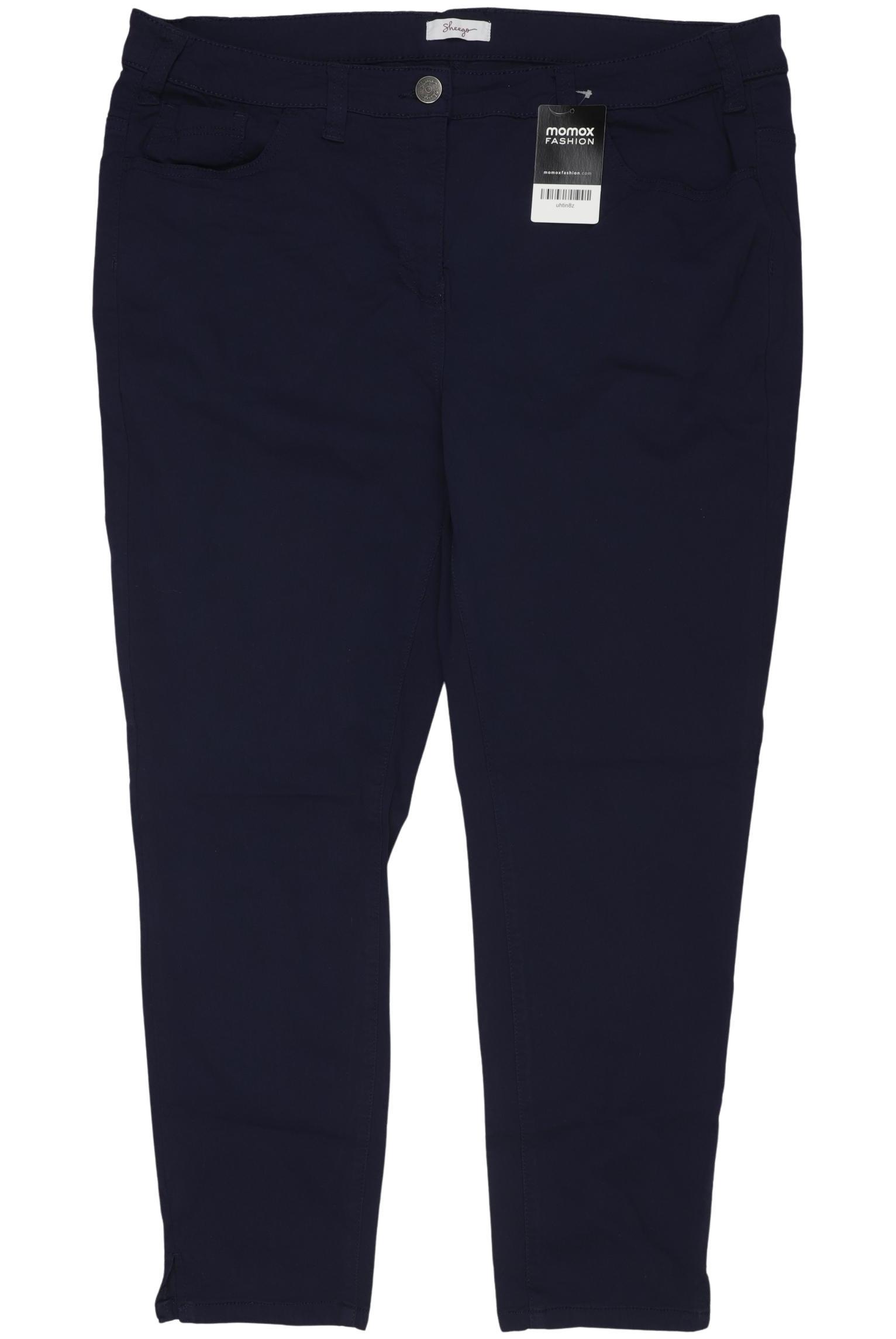 

sheego Damen Stoffhose, marineblau, Gr. 50
