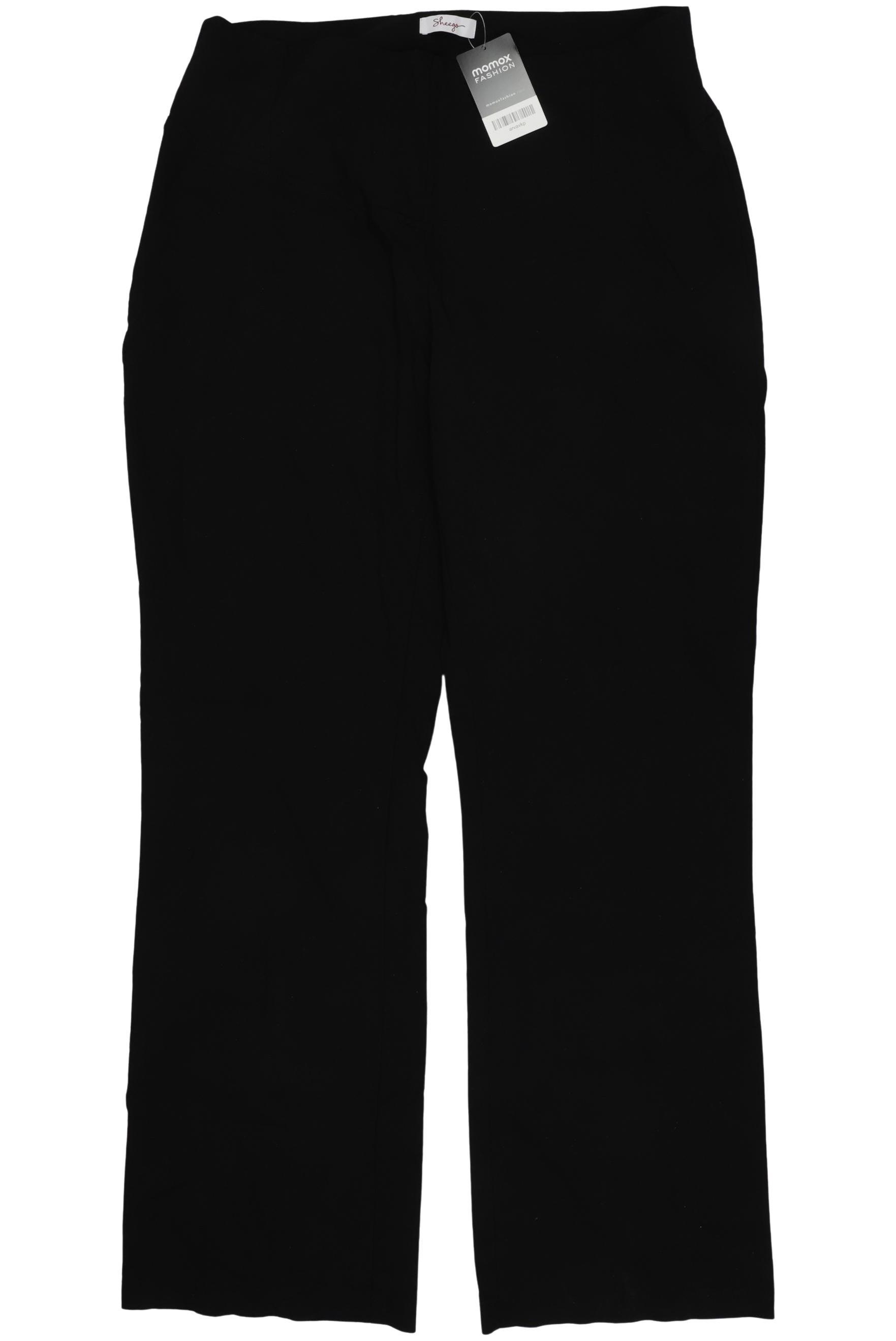 

sheego Damen Stoffhose, schwarz, Gr. 100