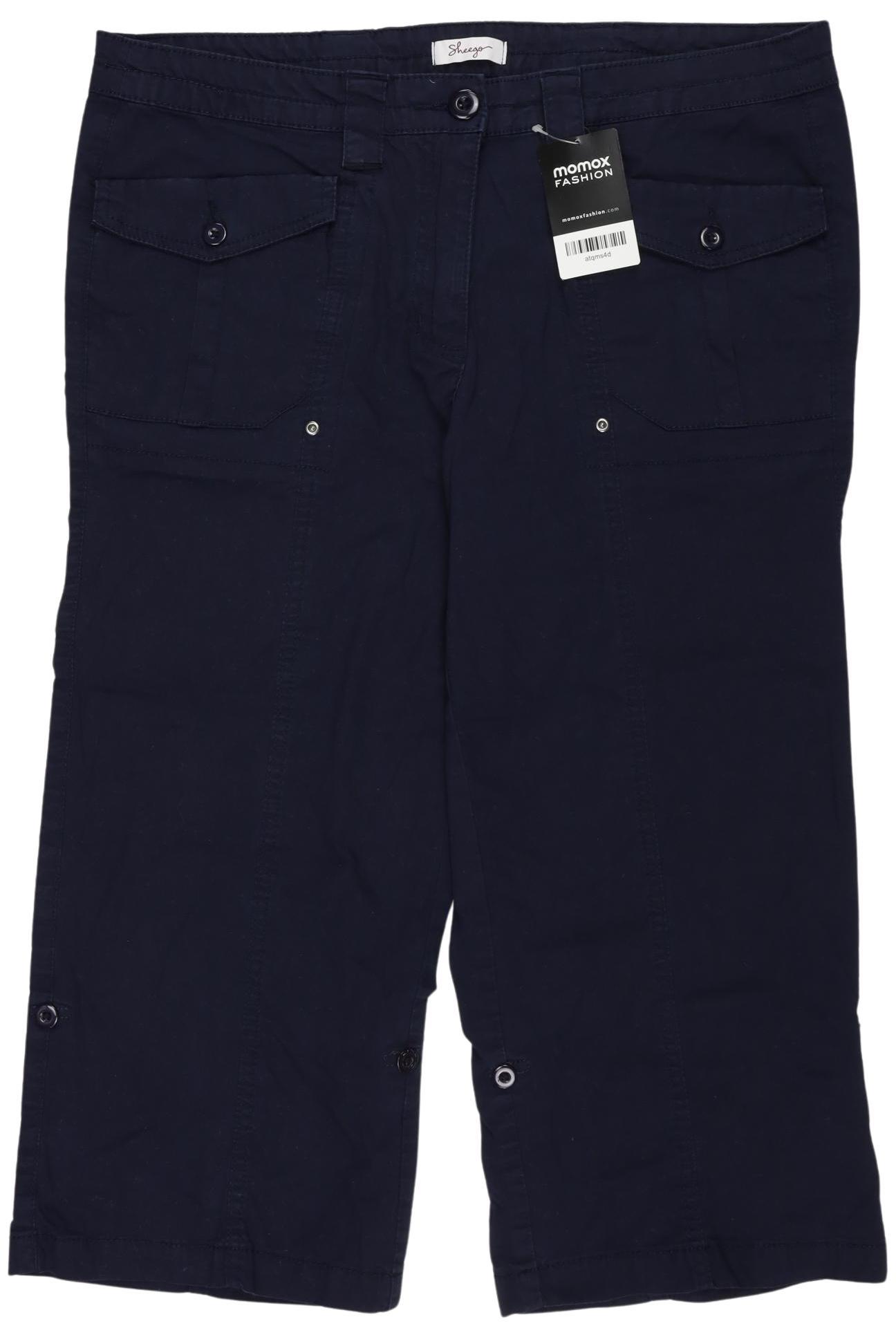 

sheego Damen Stoffhose, marineblau, Gr. 44