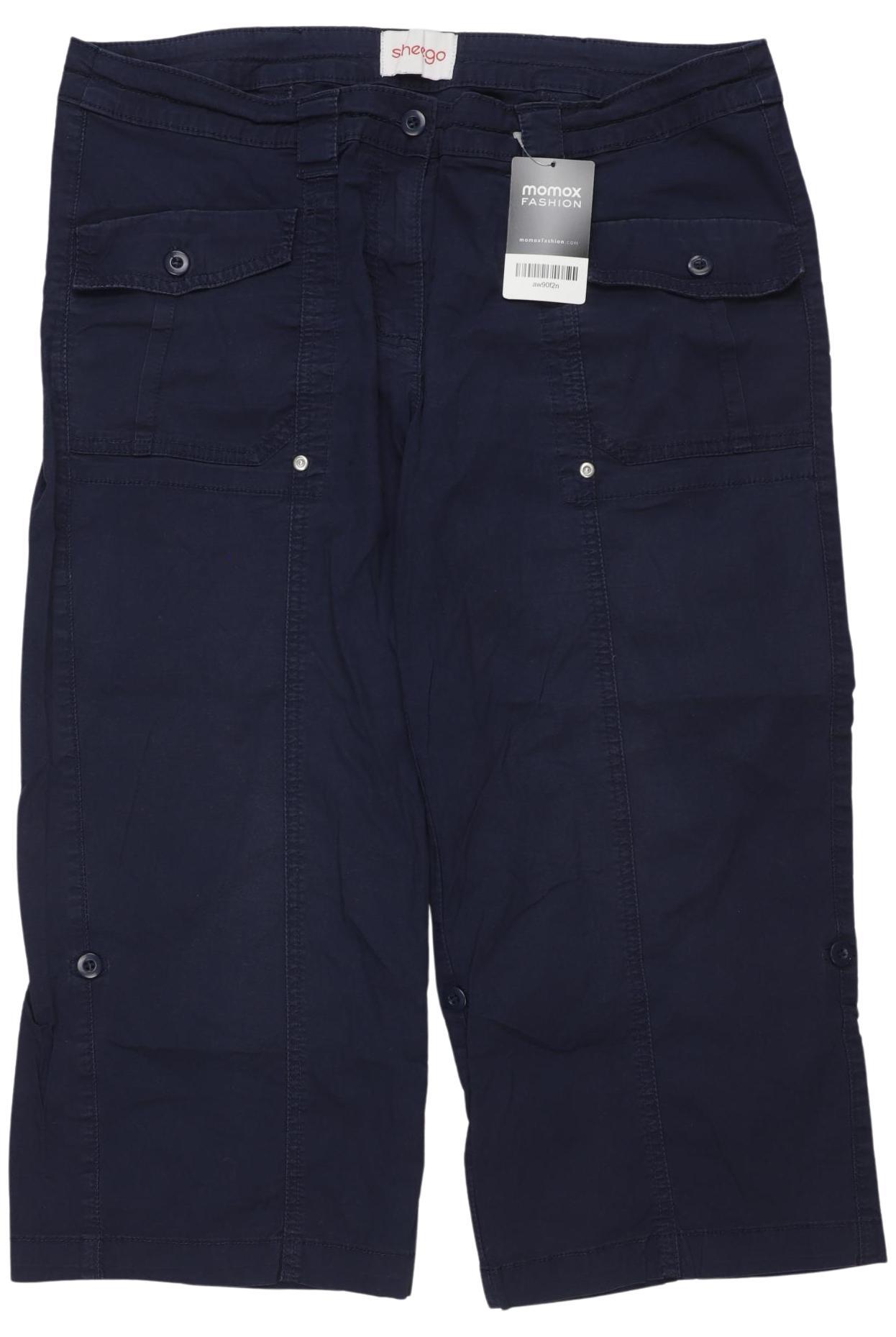 

sheego Damen Stoffhose, marineblau, Gr. 33