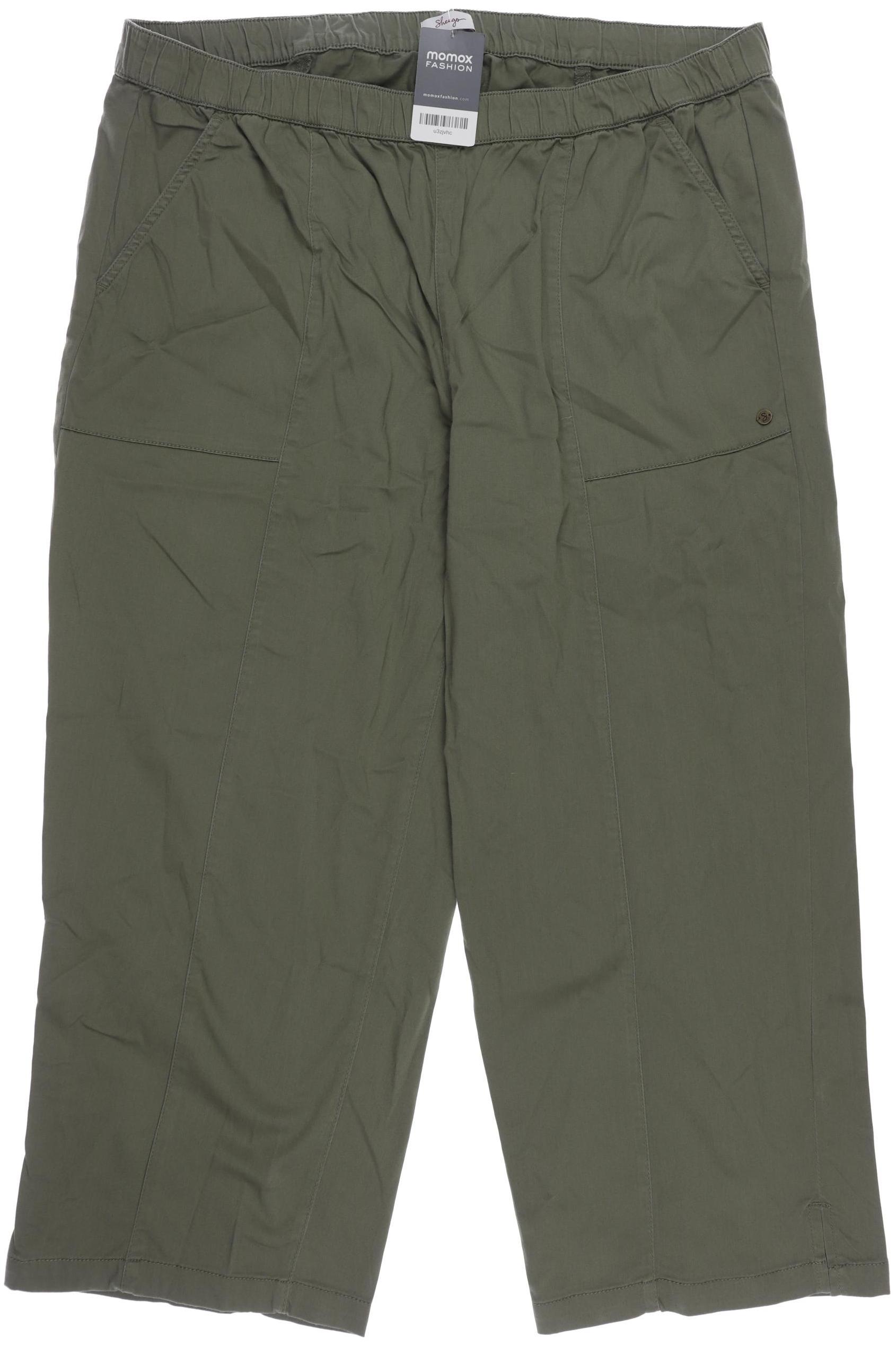 

sheego Damen Stoffhose, grün, Gr. 50