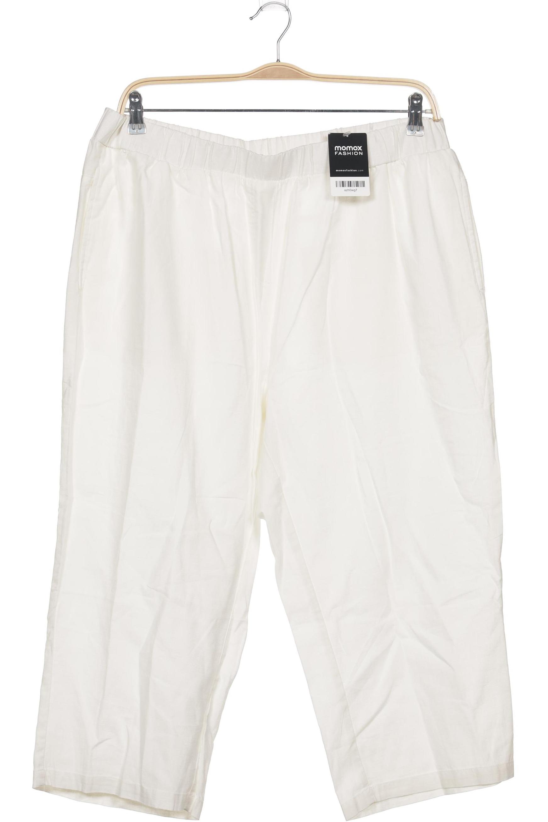 

sheego Damen Stoffhose, weiß, Gr. 48