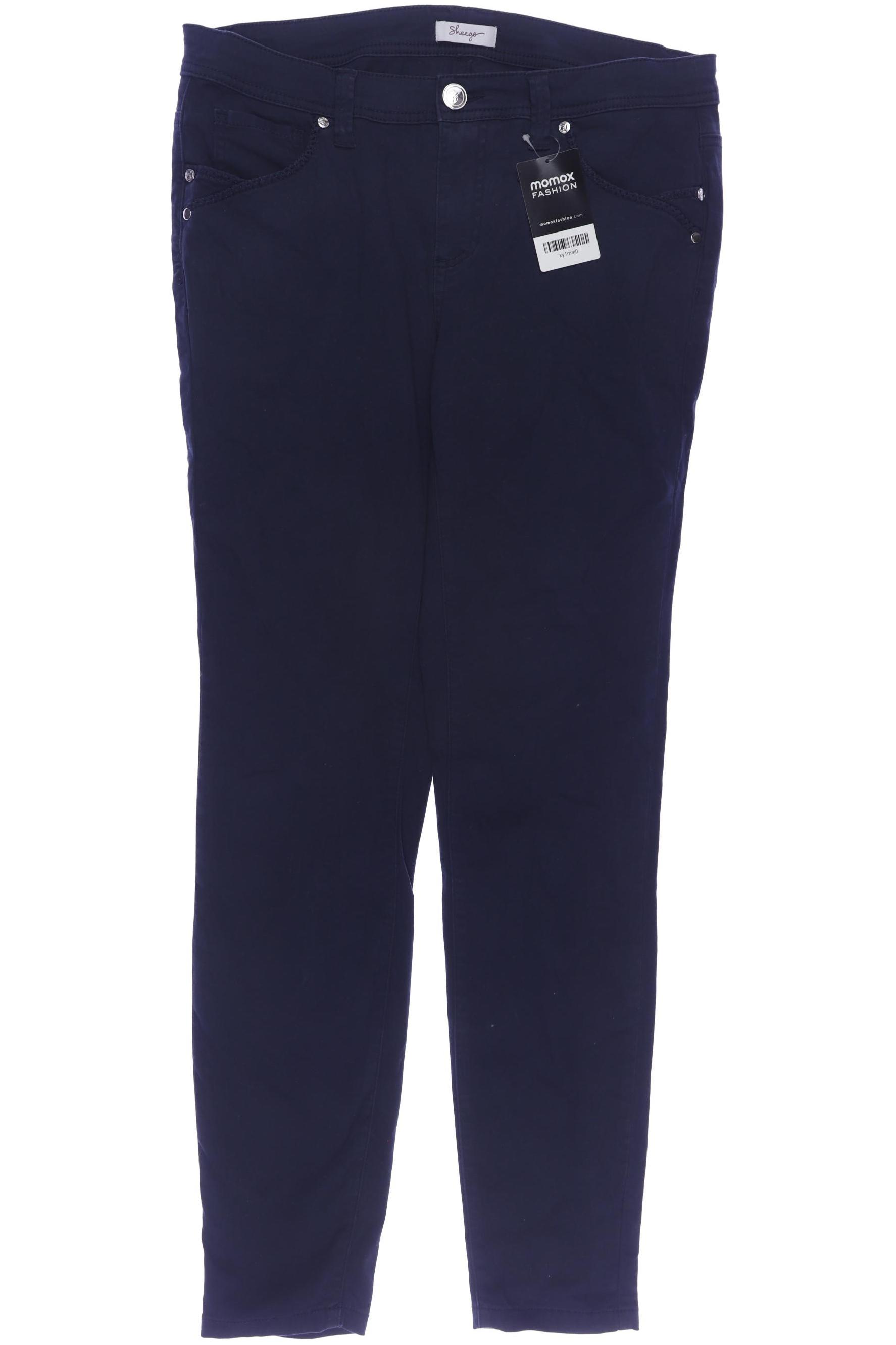 

sheego Damen Stoffhose, marineblau, Gr. 40