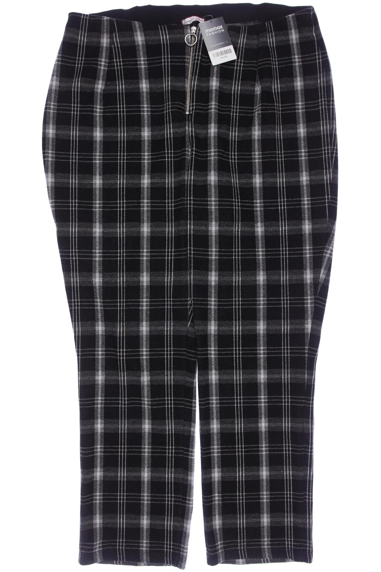 

sheego Damen Stoffhose, schwarz, Gr. 50