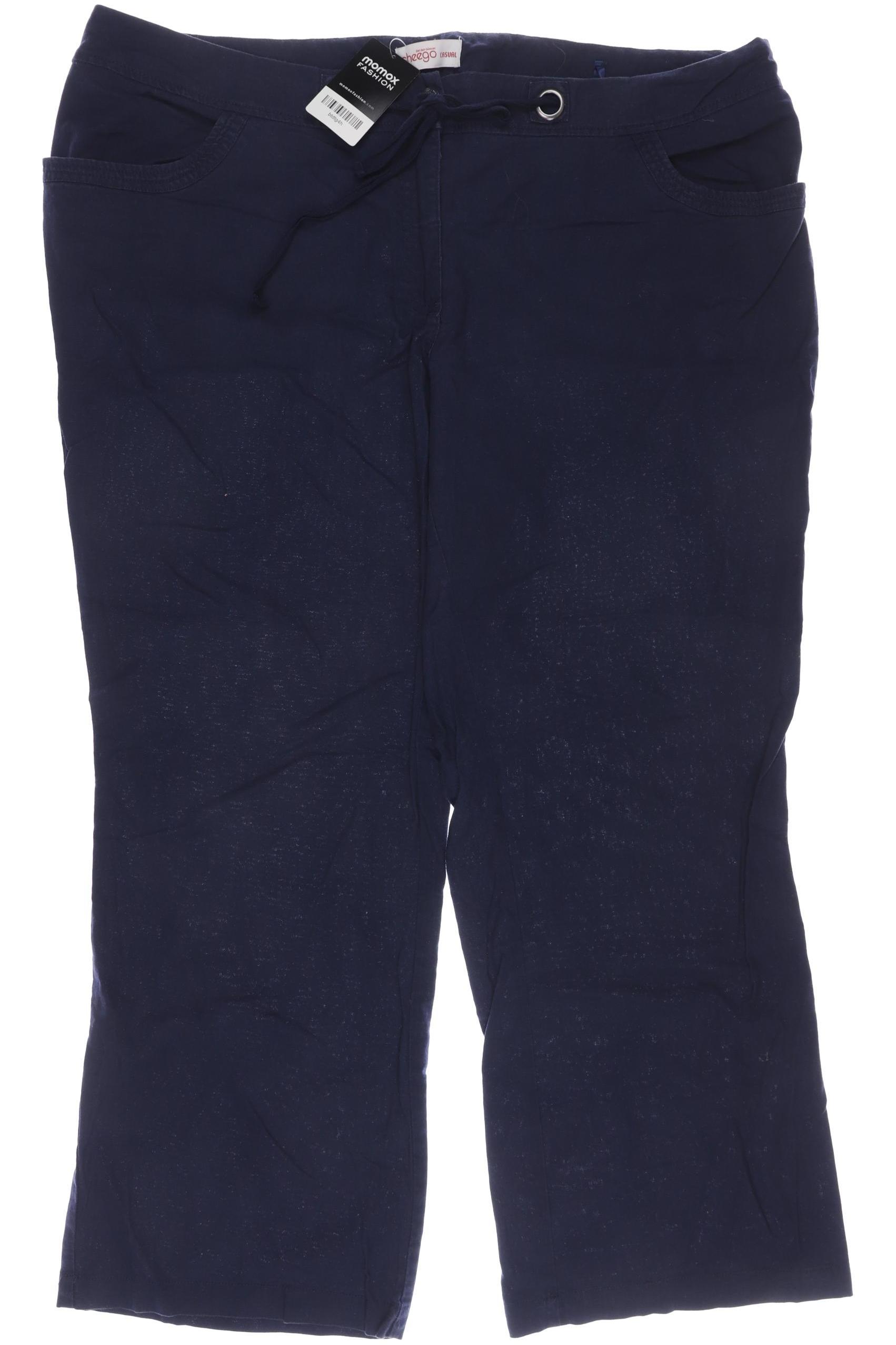 

sheego Damen Stoffhose, marineblau, Gr. 52