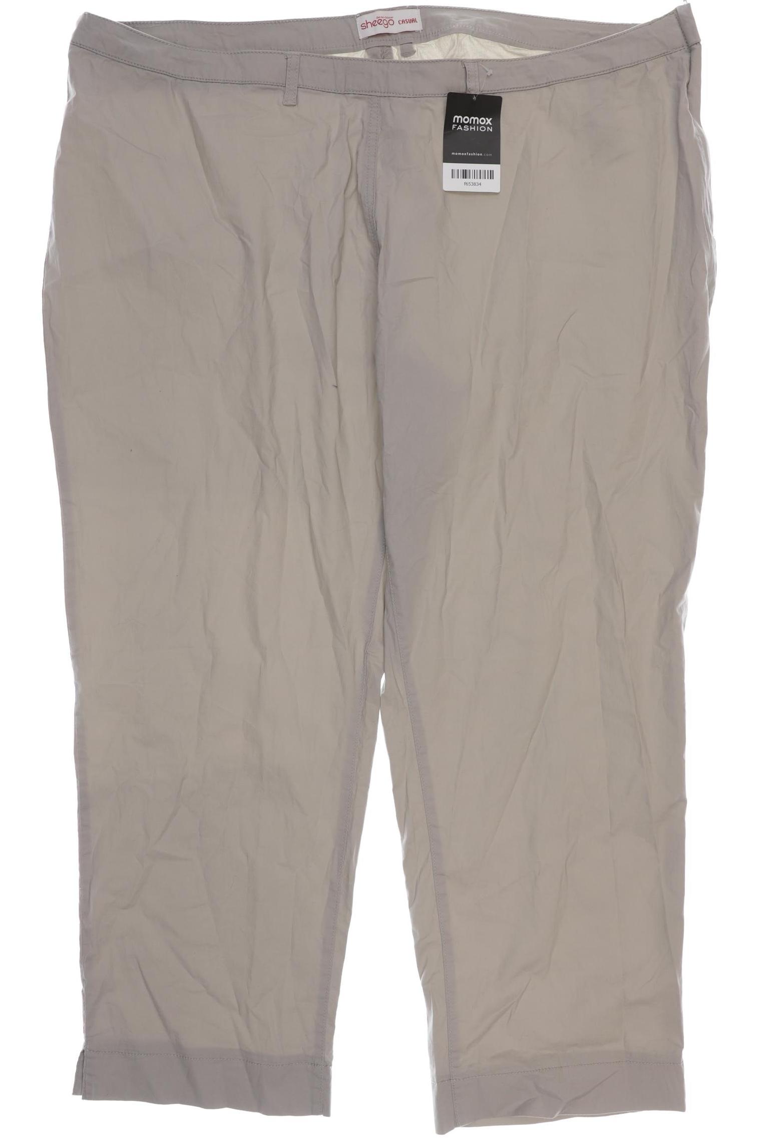 

sheego Damen Stoffhose, beige
