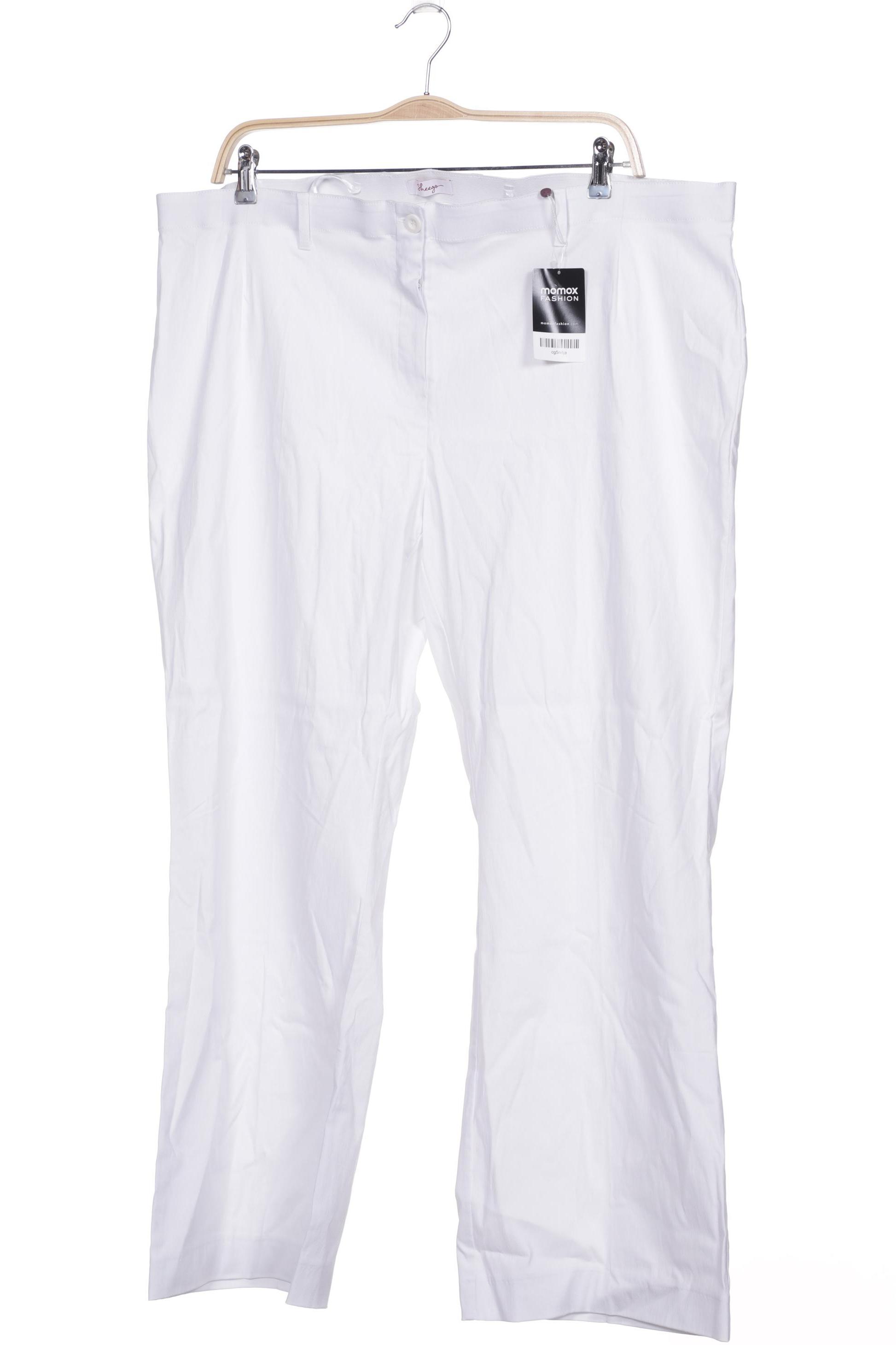 

sheego Damen Stoffhose, weiß