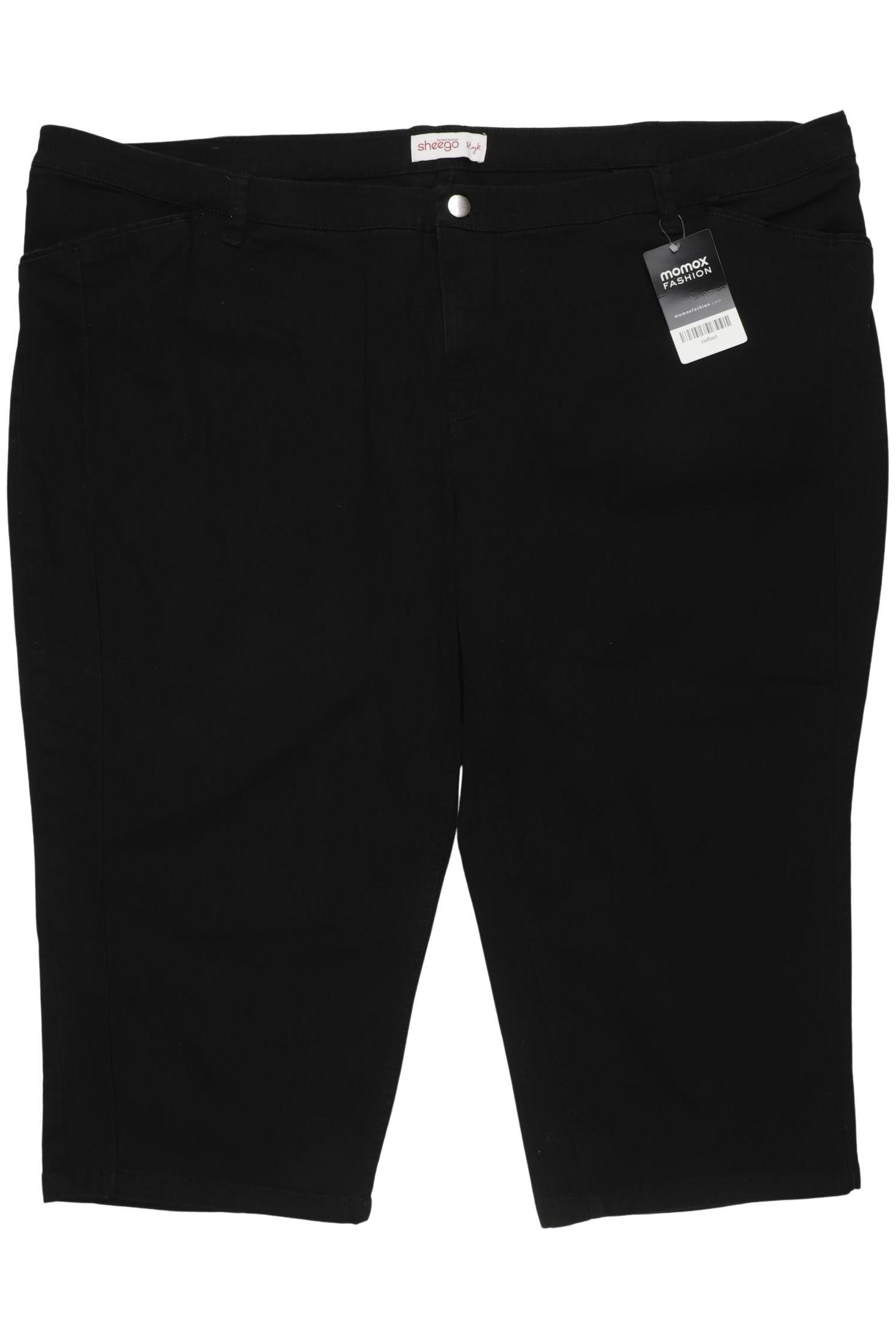 

sheego Damen Stoffhose, schwarz, Gr. 56