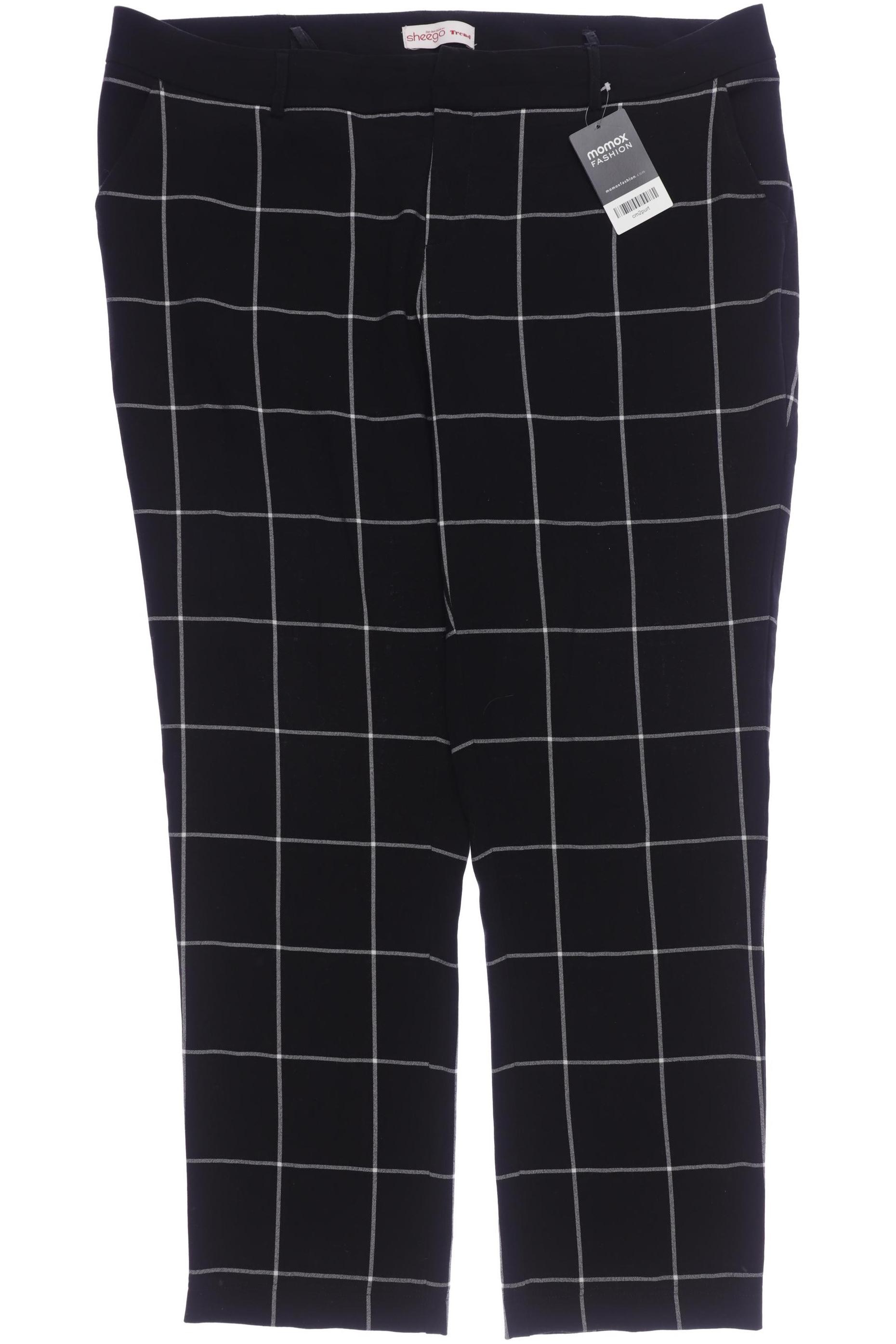 

sheego Damen Stoffhose, schwarz, Gr. 42