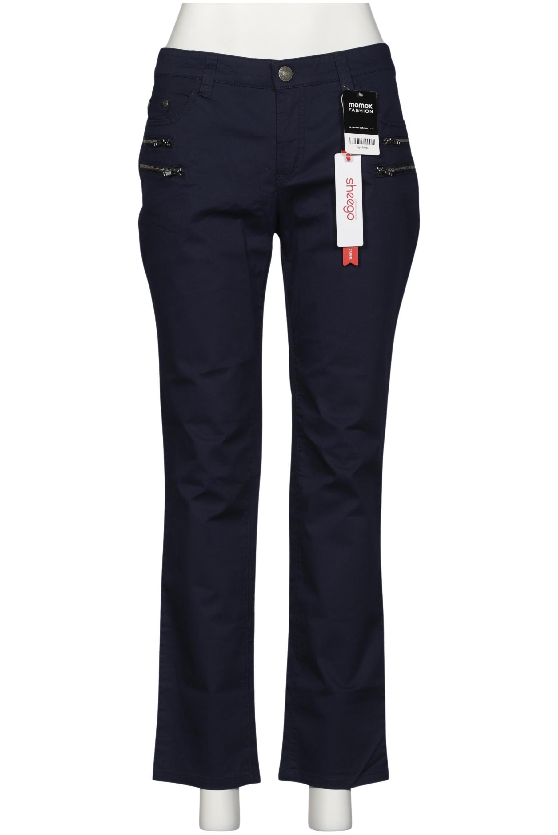 

sheego Damen Stoffhose, marineblau, Gr. 20