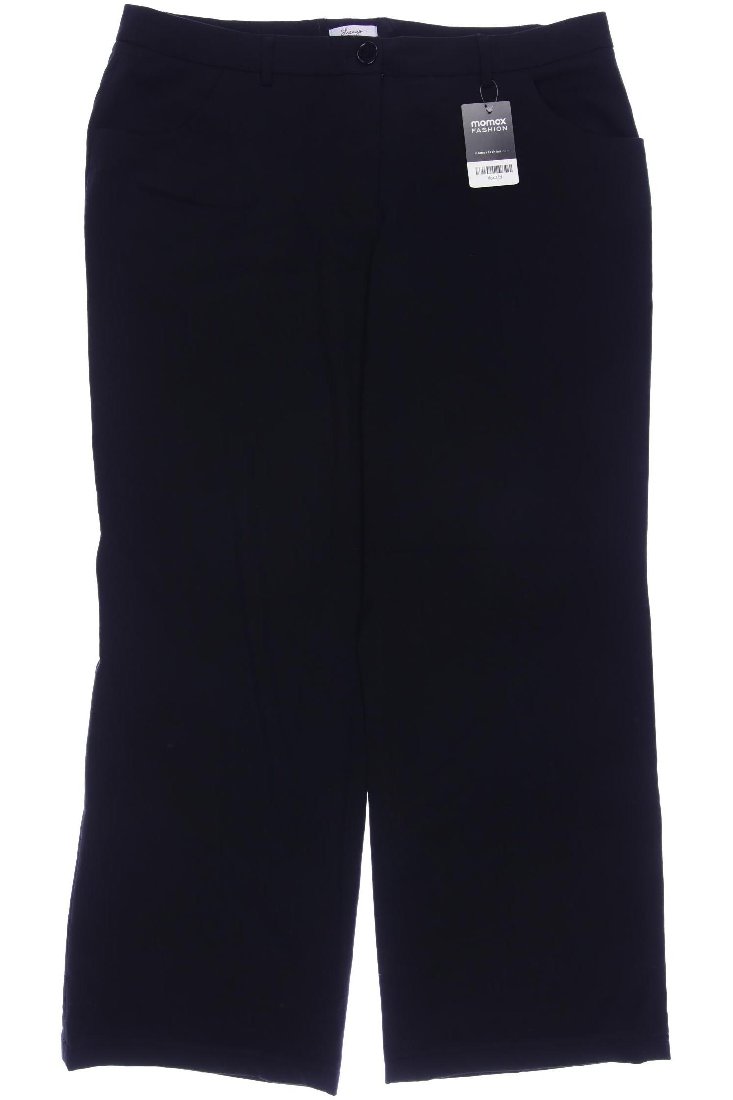 

sheego Damen Stoffhose, schwarz, Gr. 96