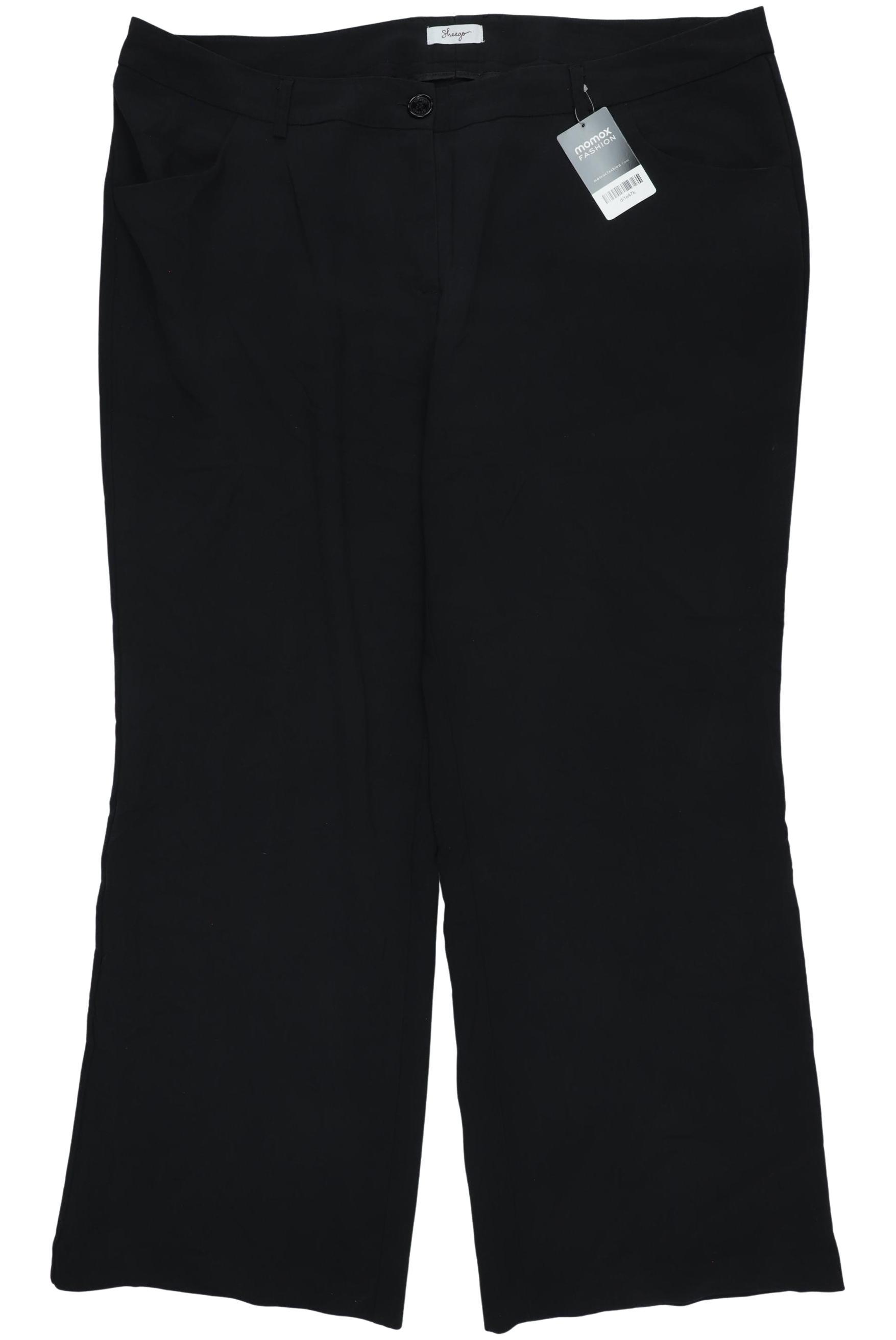 

sheego Damen Stoffhose, schwarz, Gr. 50