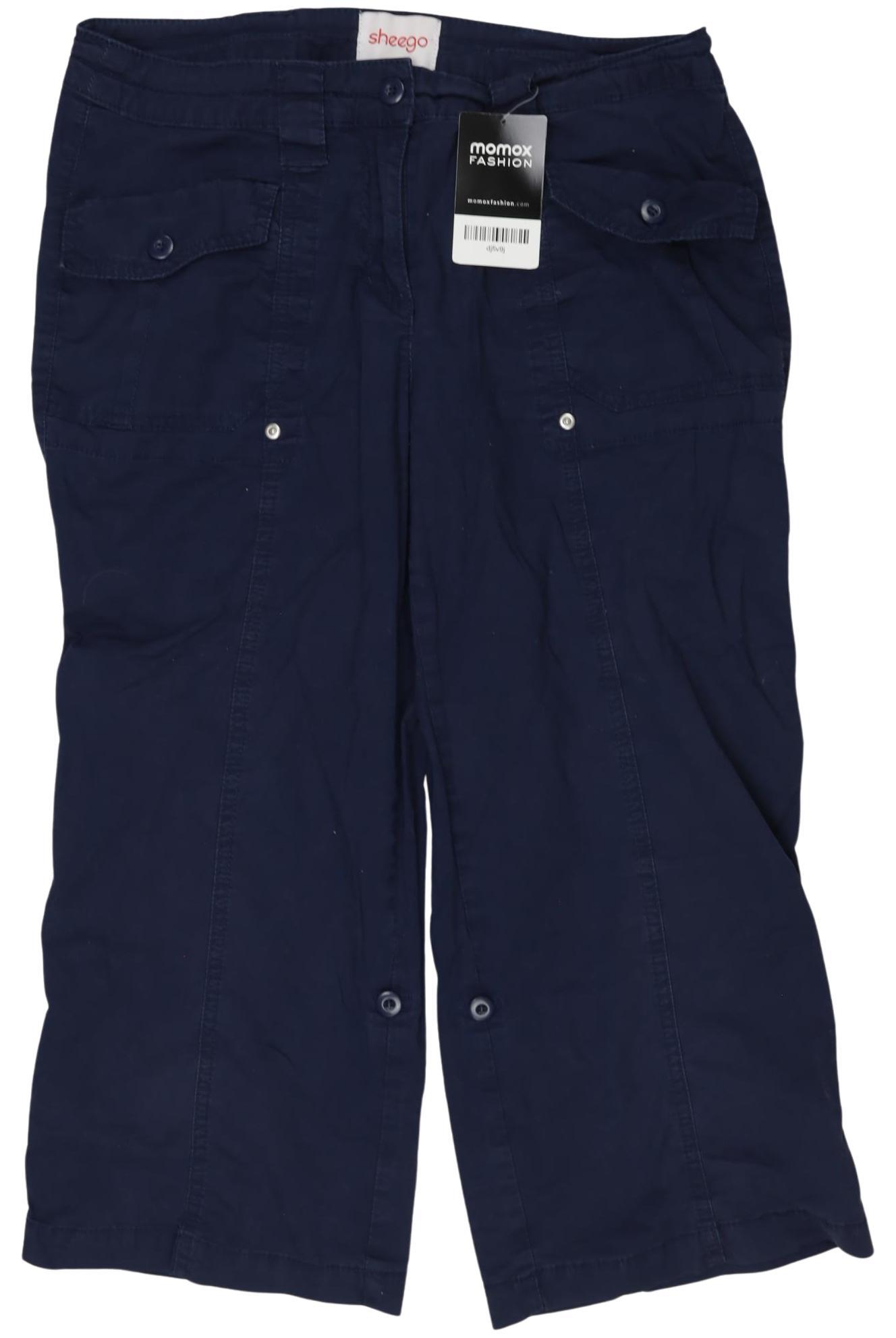 

sheego Damen Stoffhose, marineblau, Gr. 40