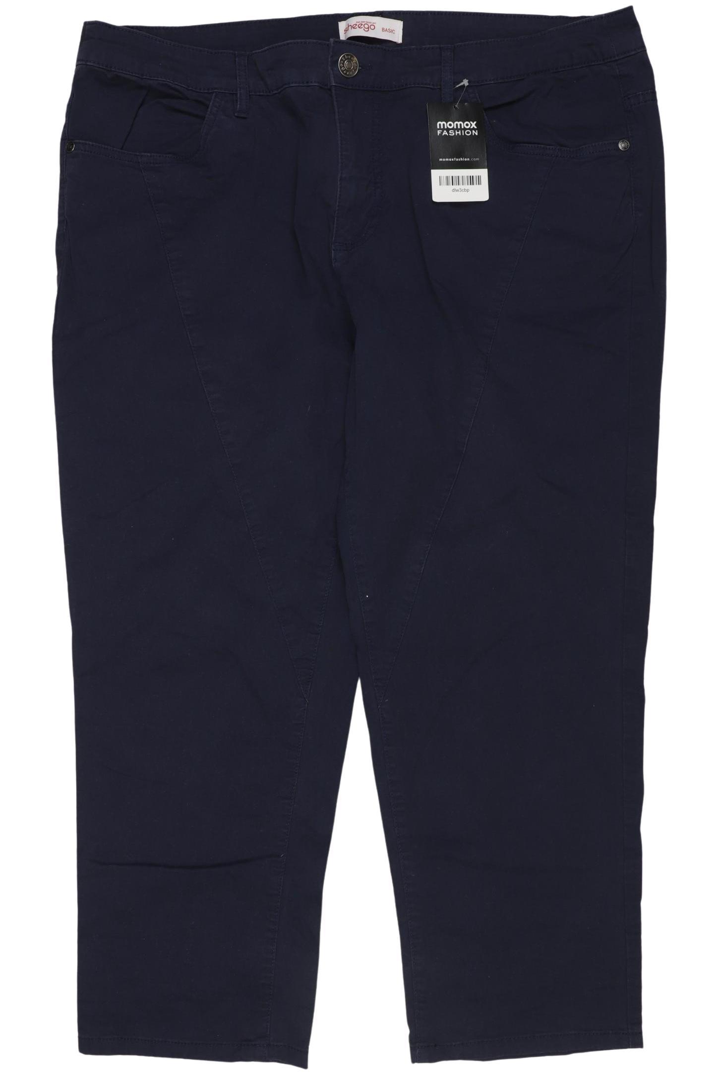 

sheego Damen Stoffhose, marineblau, Gr. 42