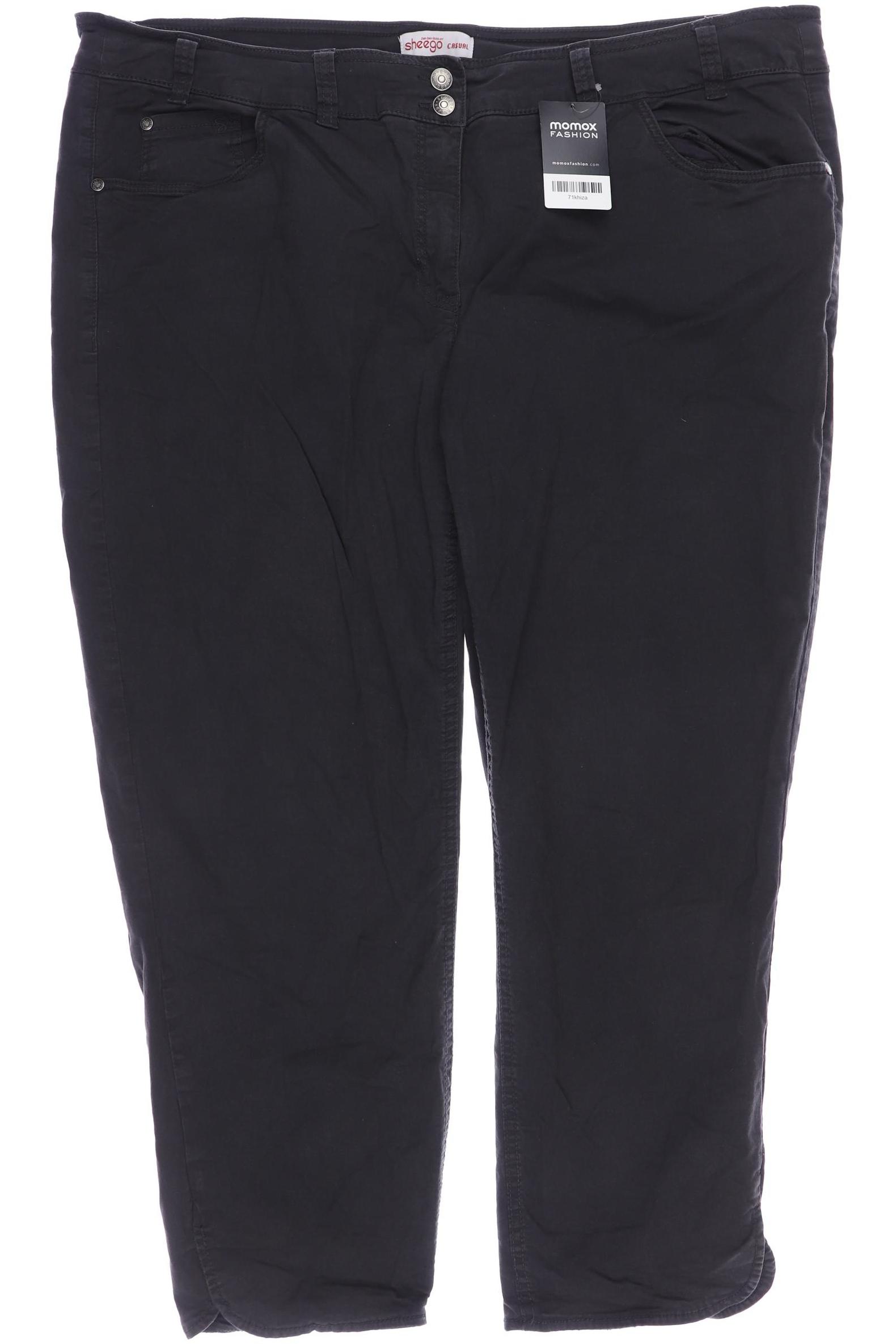 

sheego Damen Stoffhose, grau
