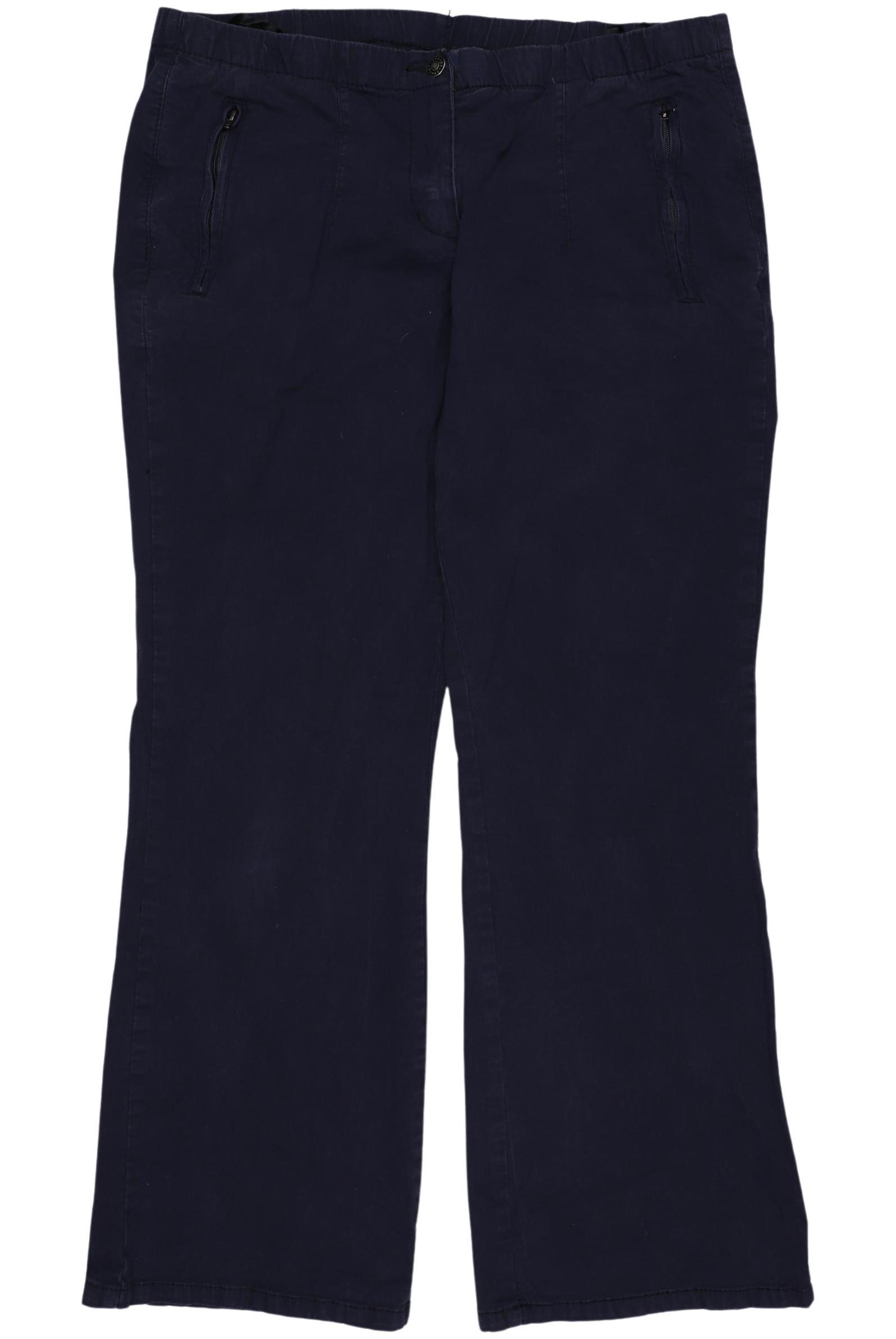

sheego Damen Stoffhose, marineblau, Gr. 46