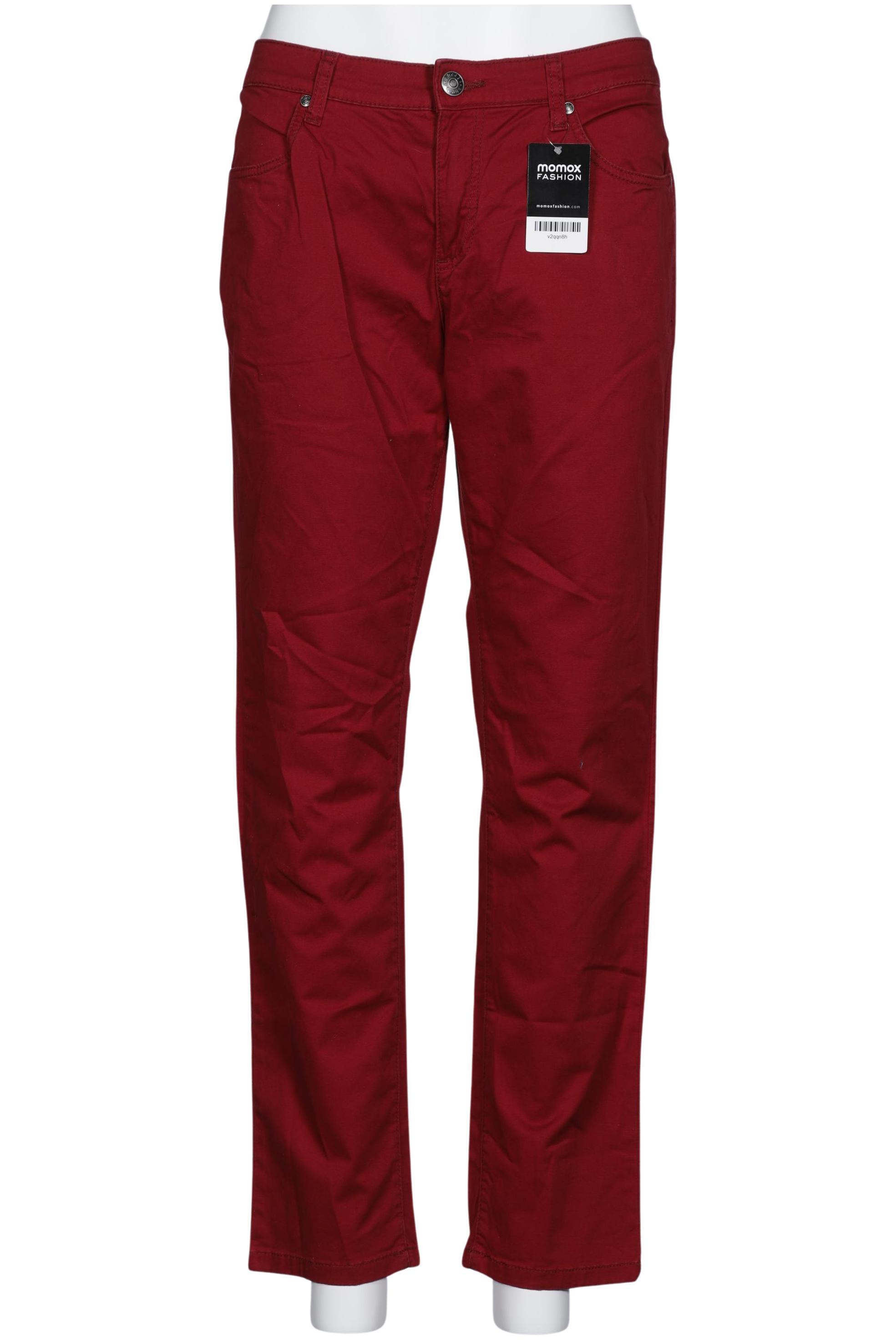 

sheego Damen Stoffhose, bordeaux, Gr. 46