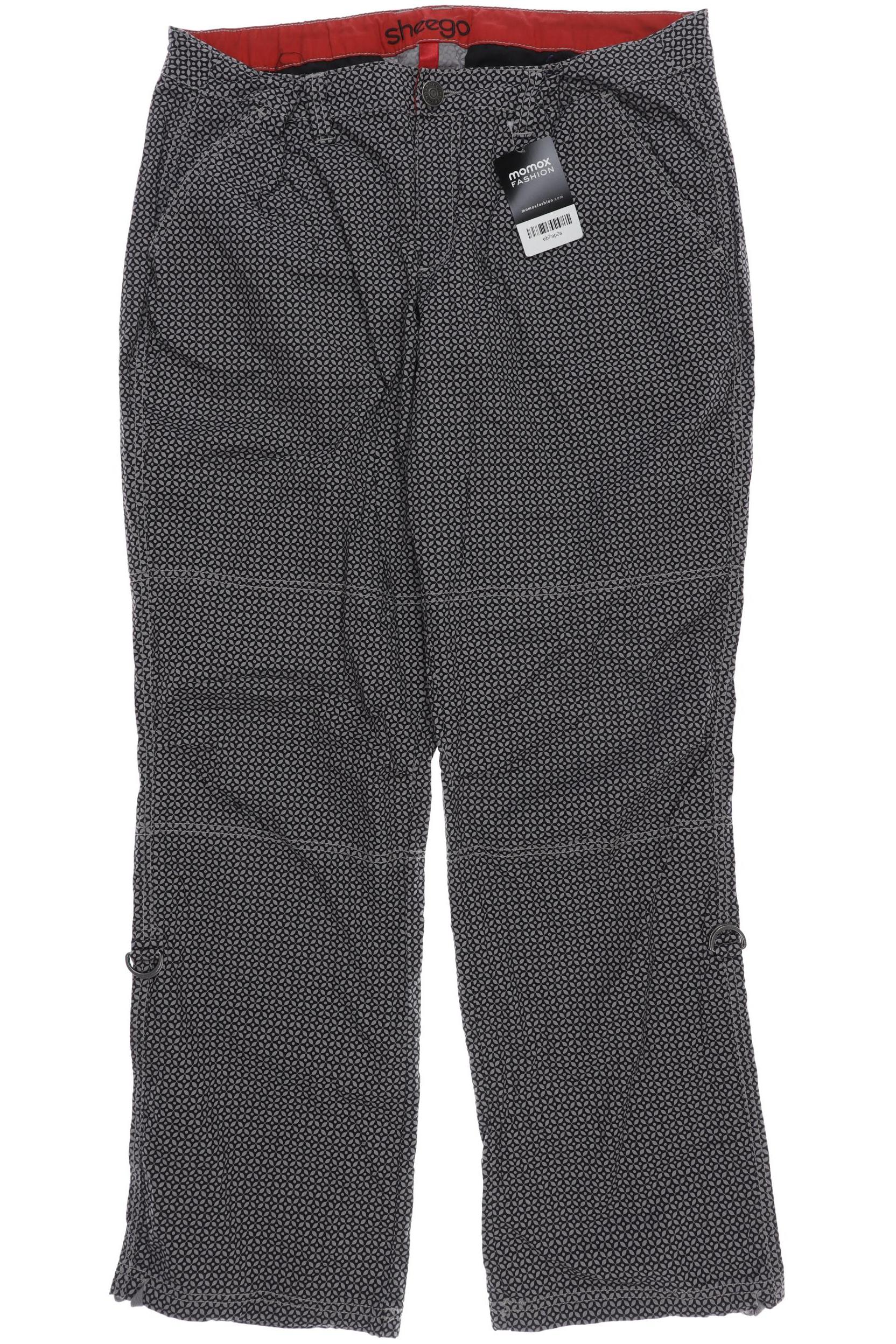 

sheego Damen Stoffhose, grau, Gr. 48