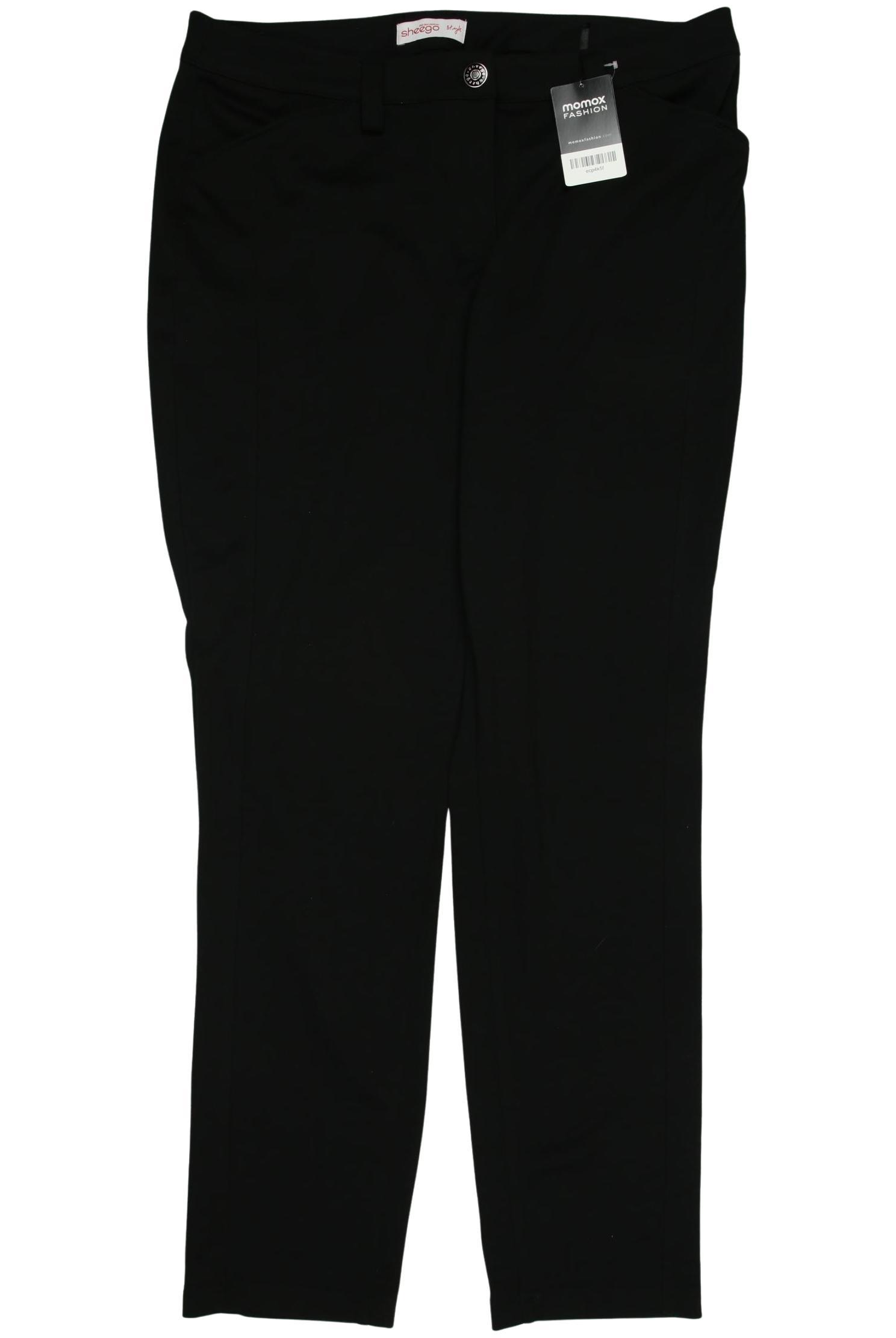 

sheego Damen Stoffhose, schwarz, Gr. 44
