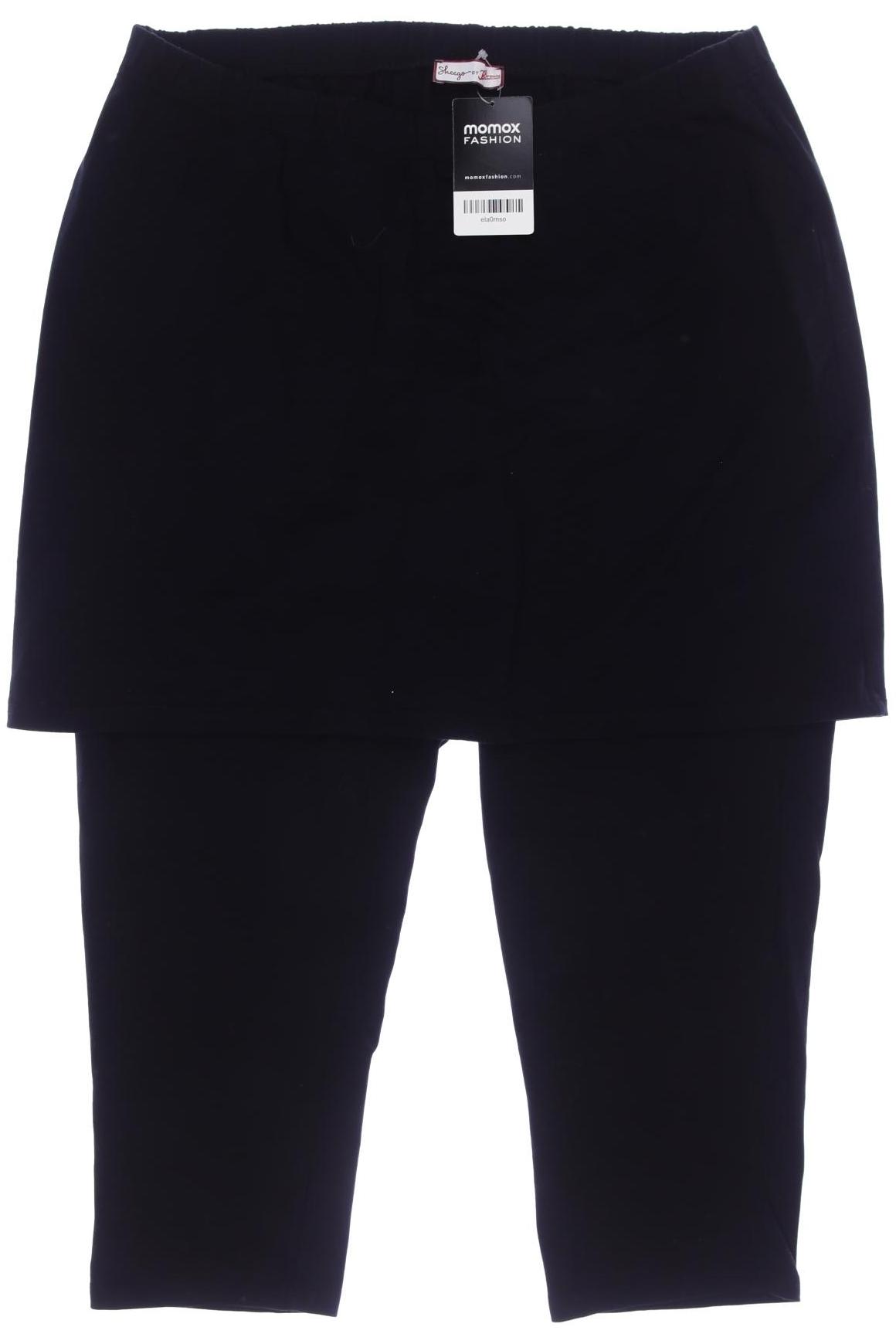 

sheego Damen Stoffhose, schwarz, Gr. 48