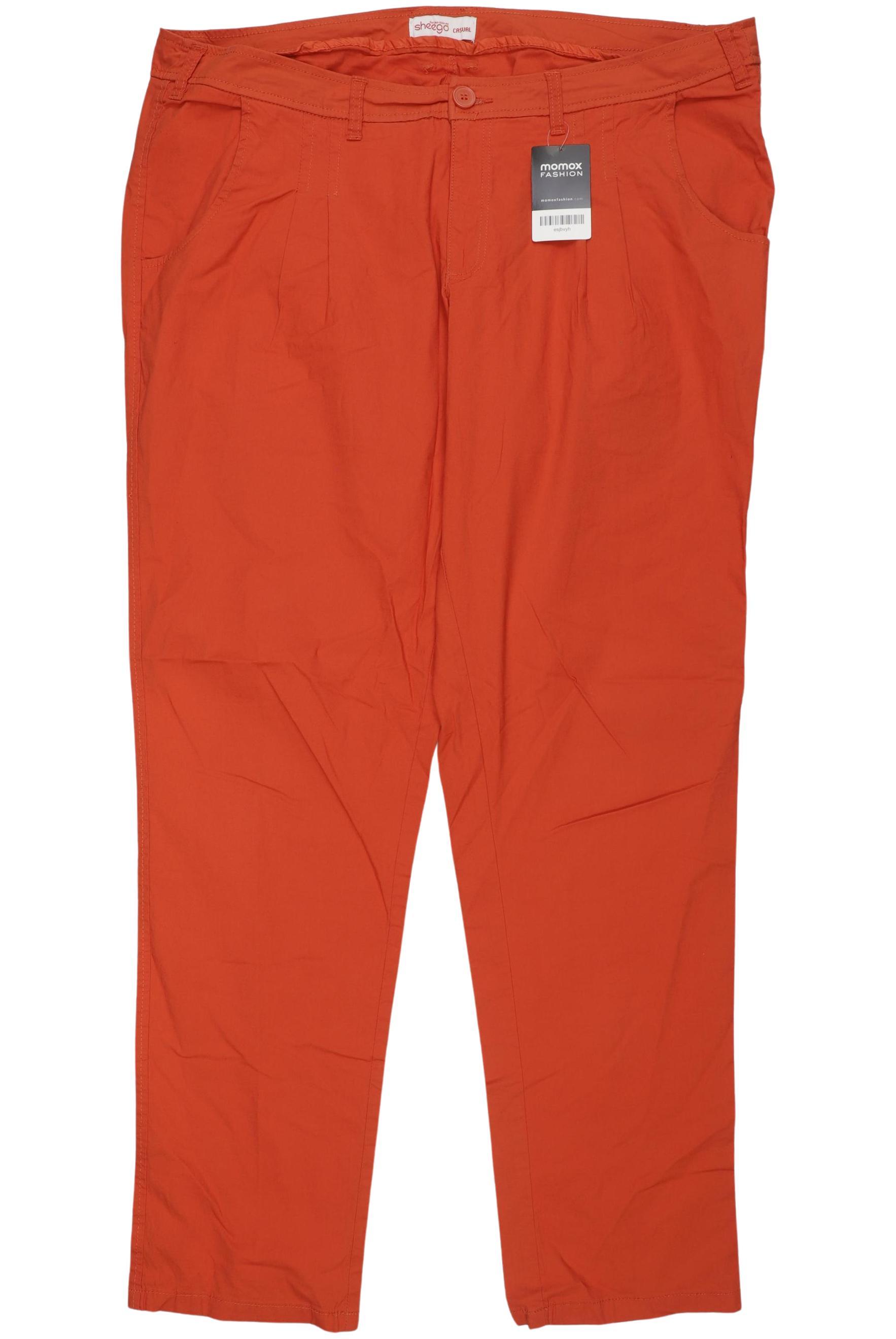 

sheego Damen Stoffhose, orange, Gr. 100