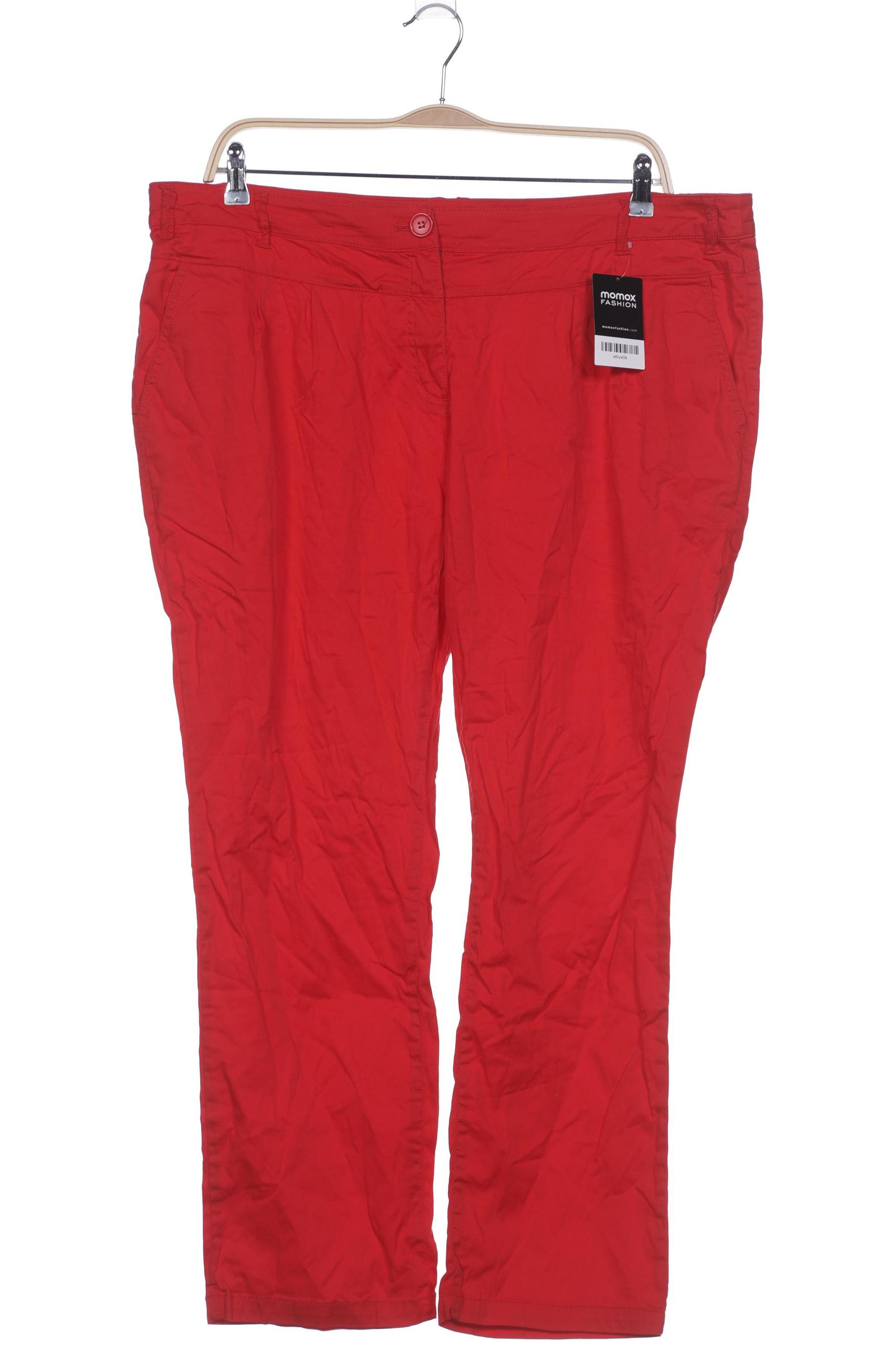 

sheego Damen Stoffhose, rot, Gr. 50