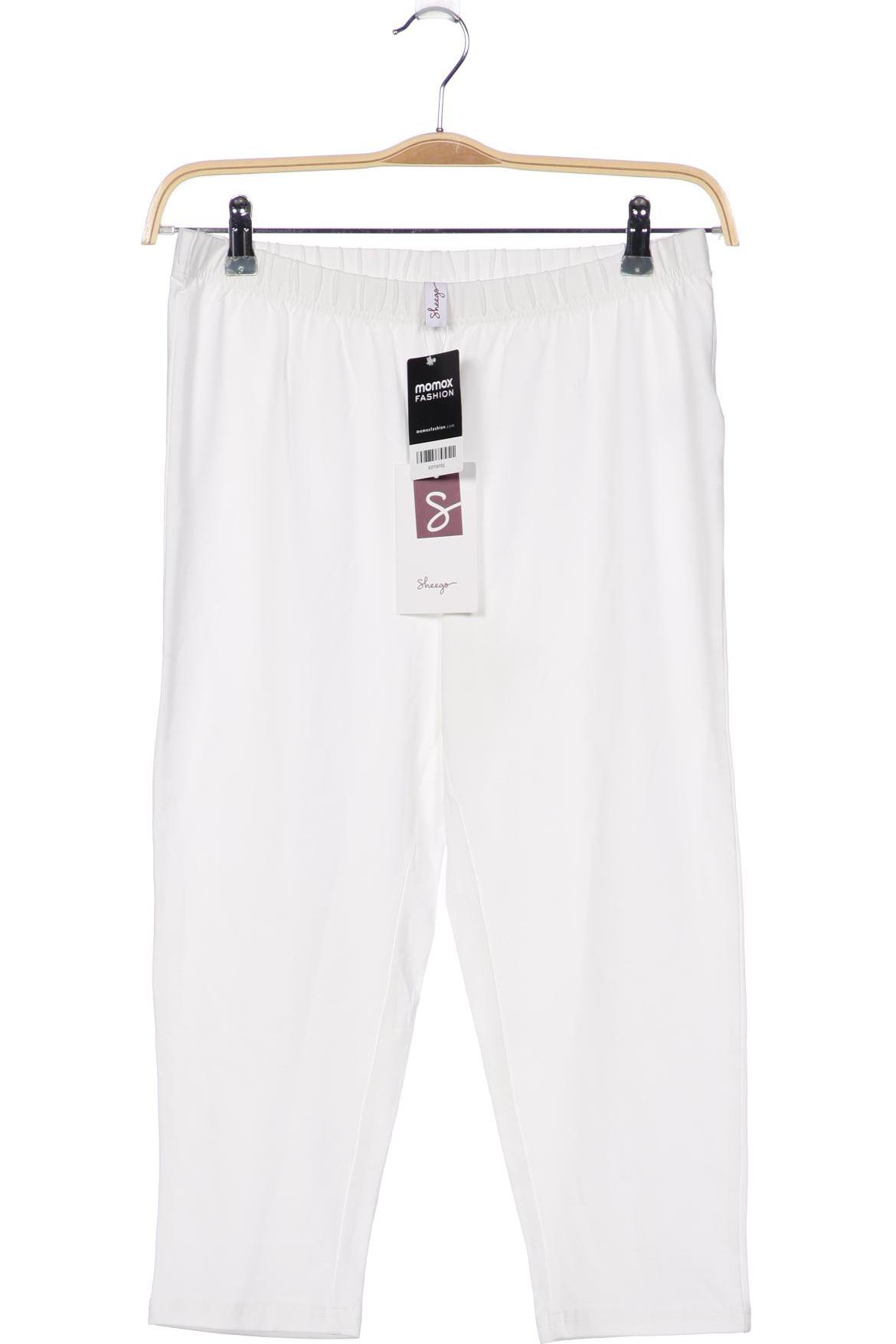 

sheego Damen Stoffhose, weiß