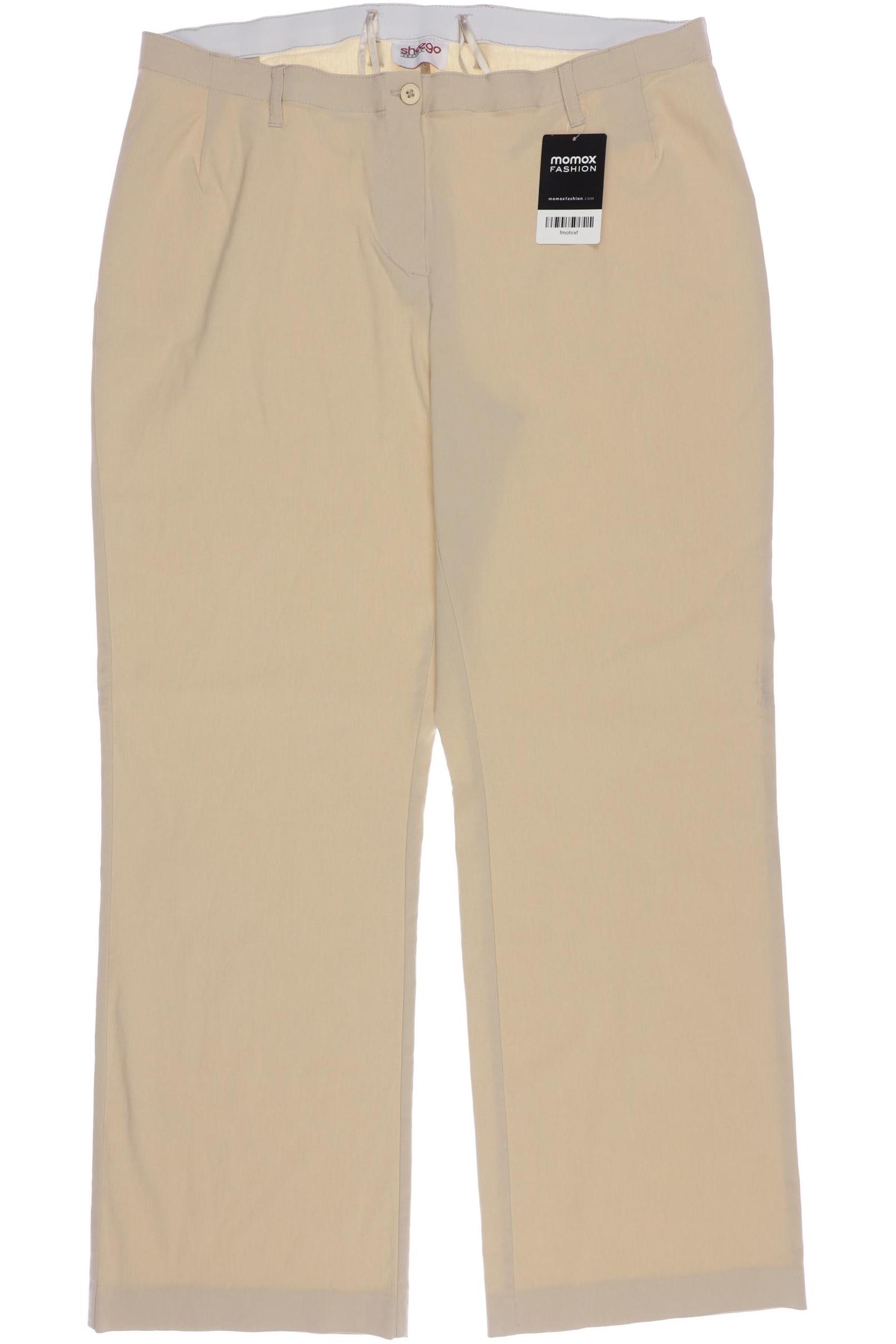 

sheego Damen Stoffhose, beige, Gr. 24