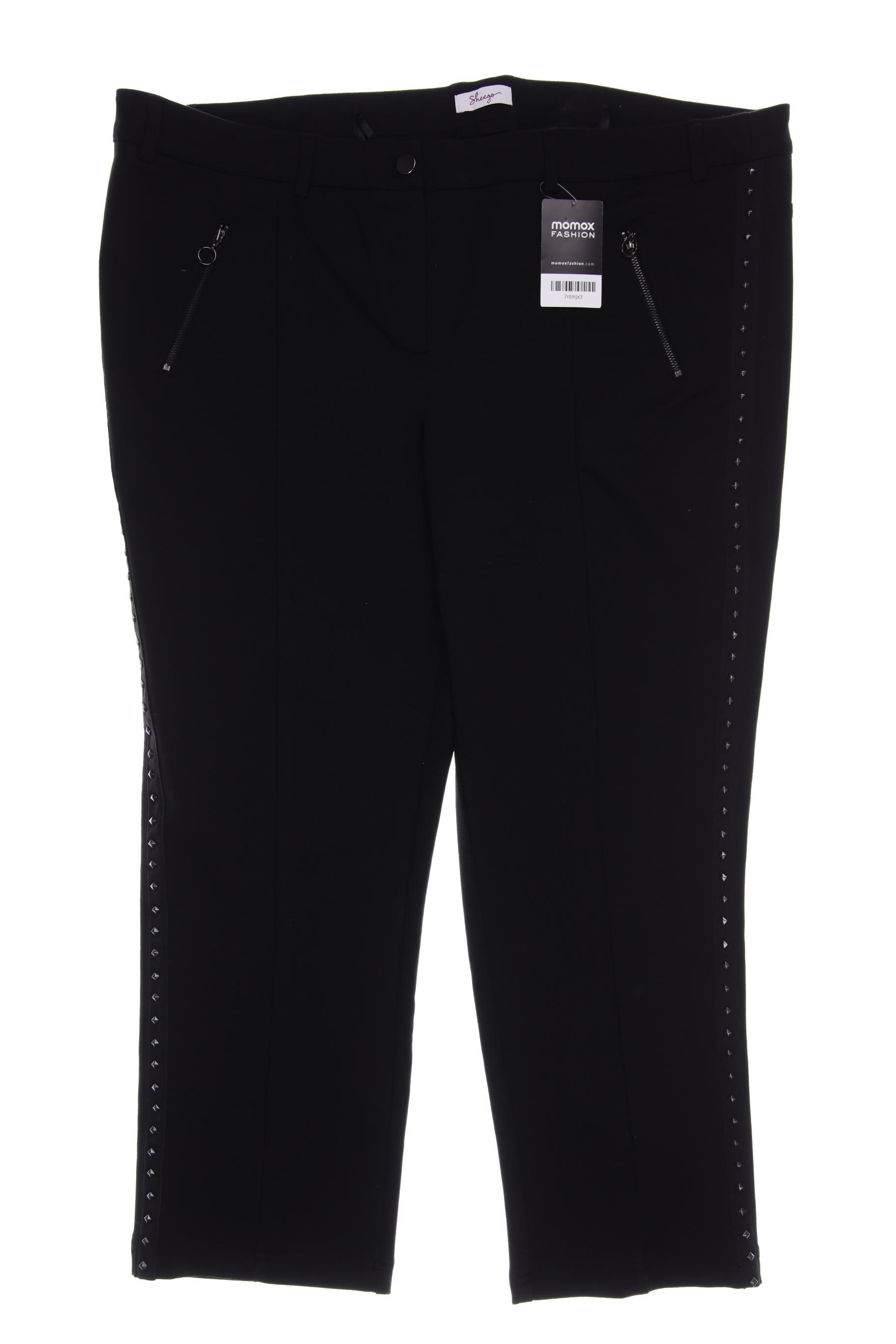 

sheego Damen Stoffhose, schwarz