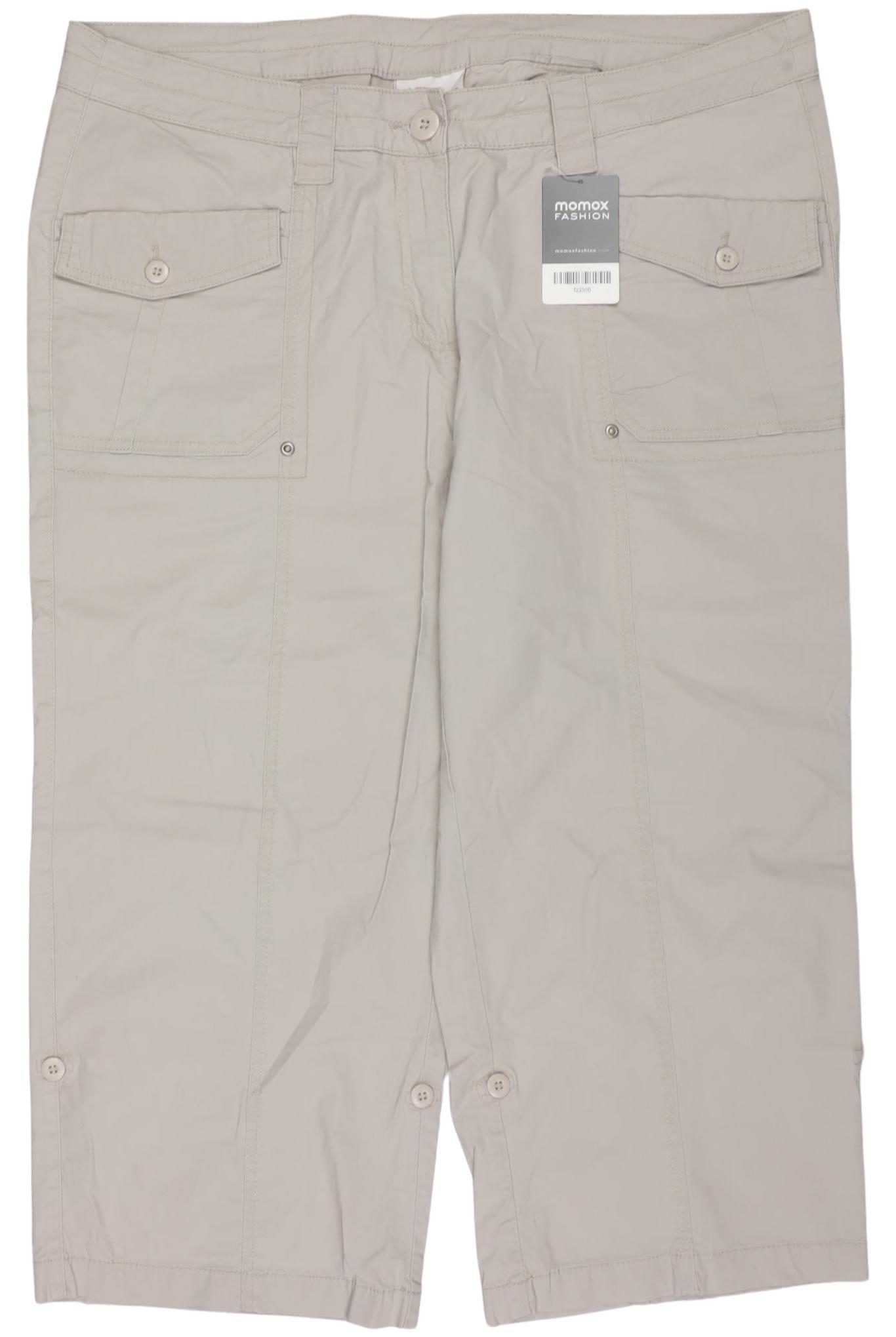

sheego Damen Stoffhose, beige, Gr. 48