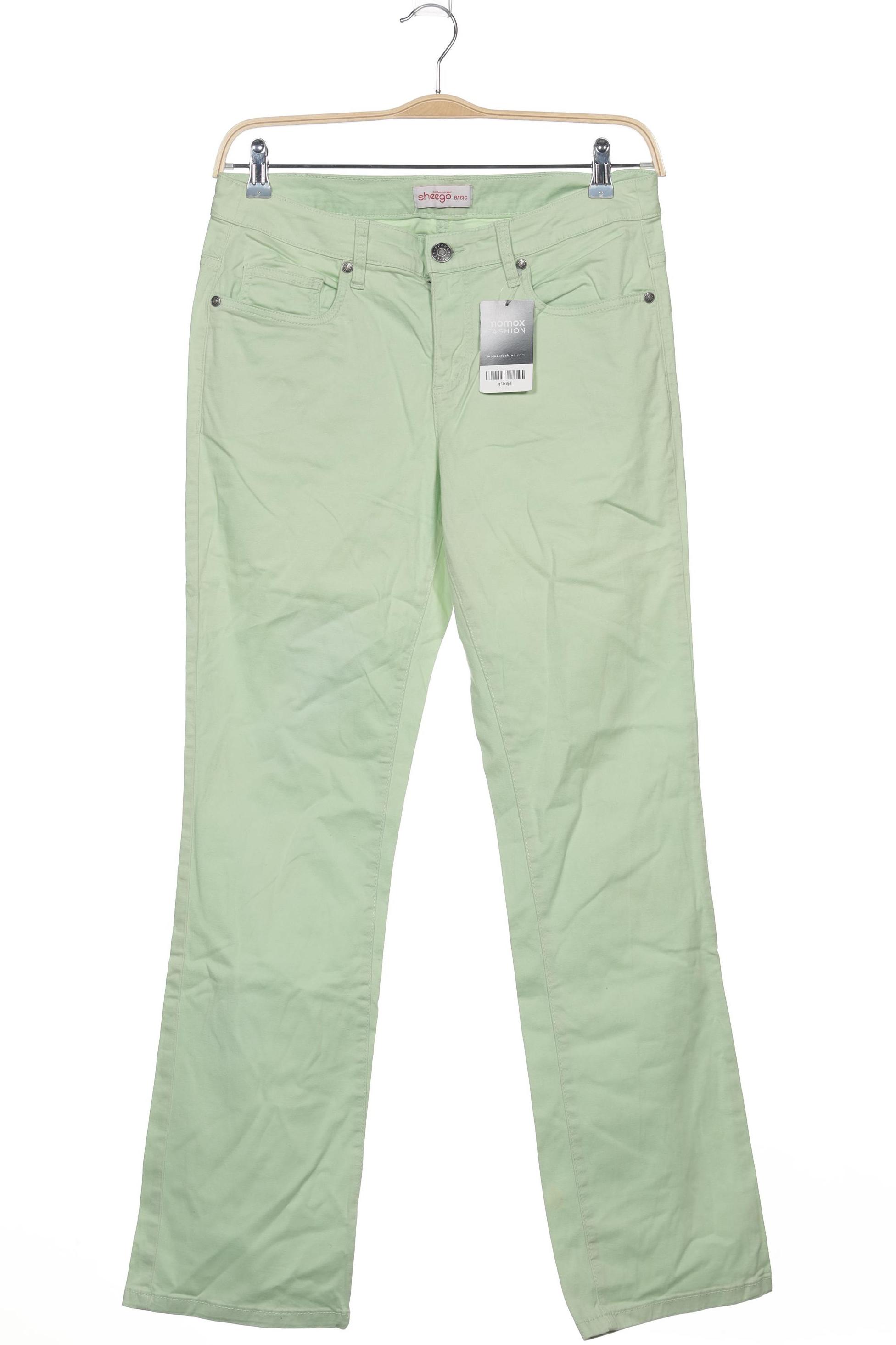 

sheego Damen Stoffhose, hellgrün, Gr. 42