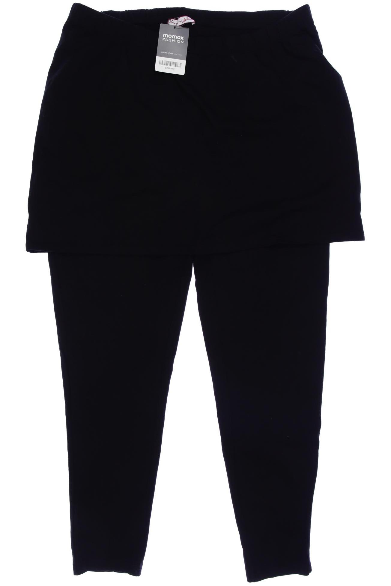 

sheego Damen Stoffhose, schwarz, Gr. 48