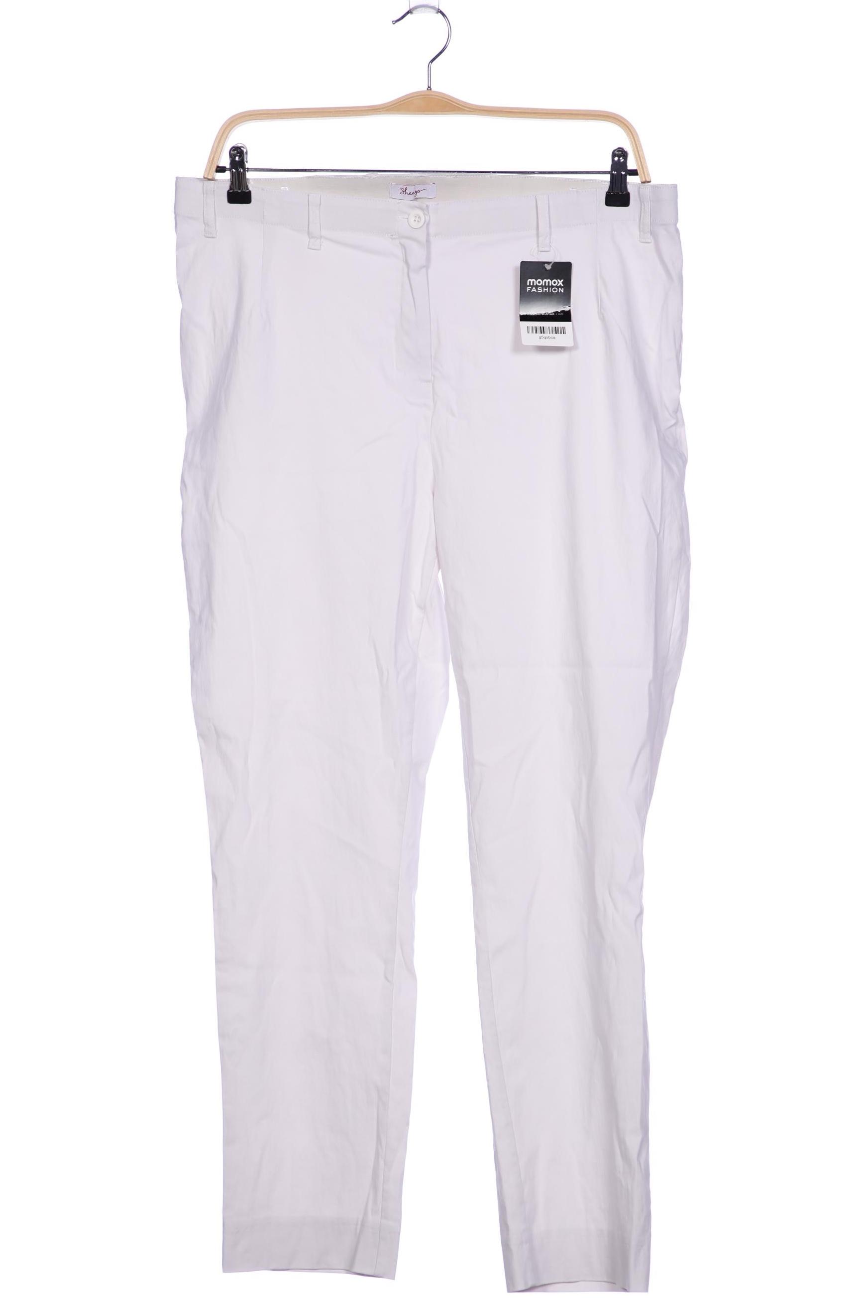 

sheego Damen Stoffhose, weiß, Gr. 50