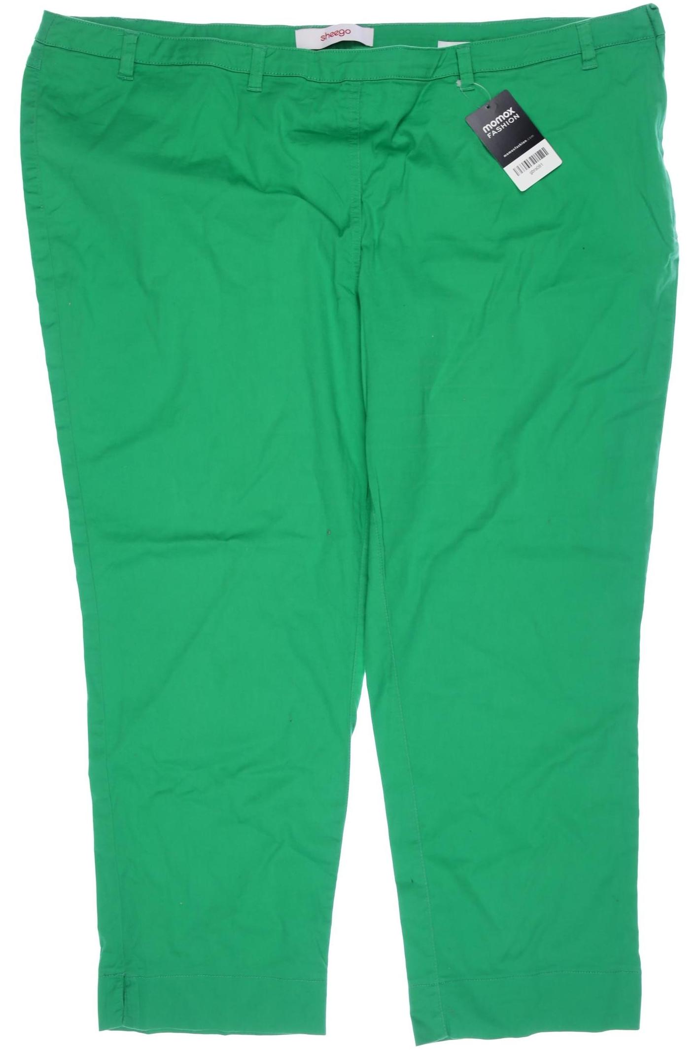 

sheego Damen Stoffhose, grün, Gr. 52