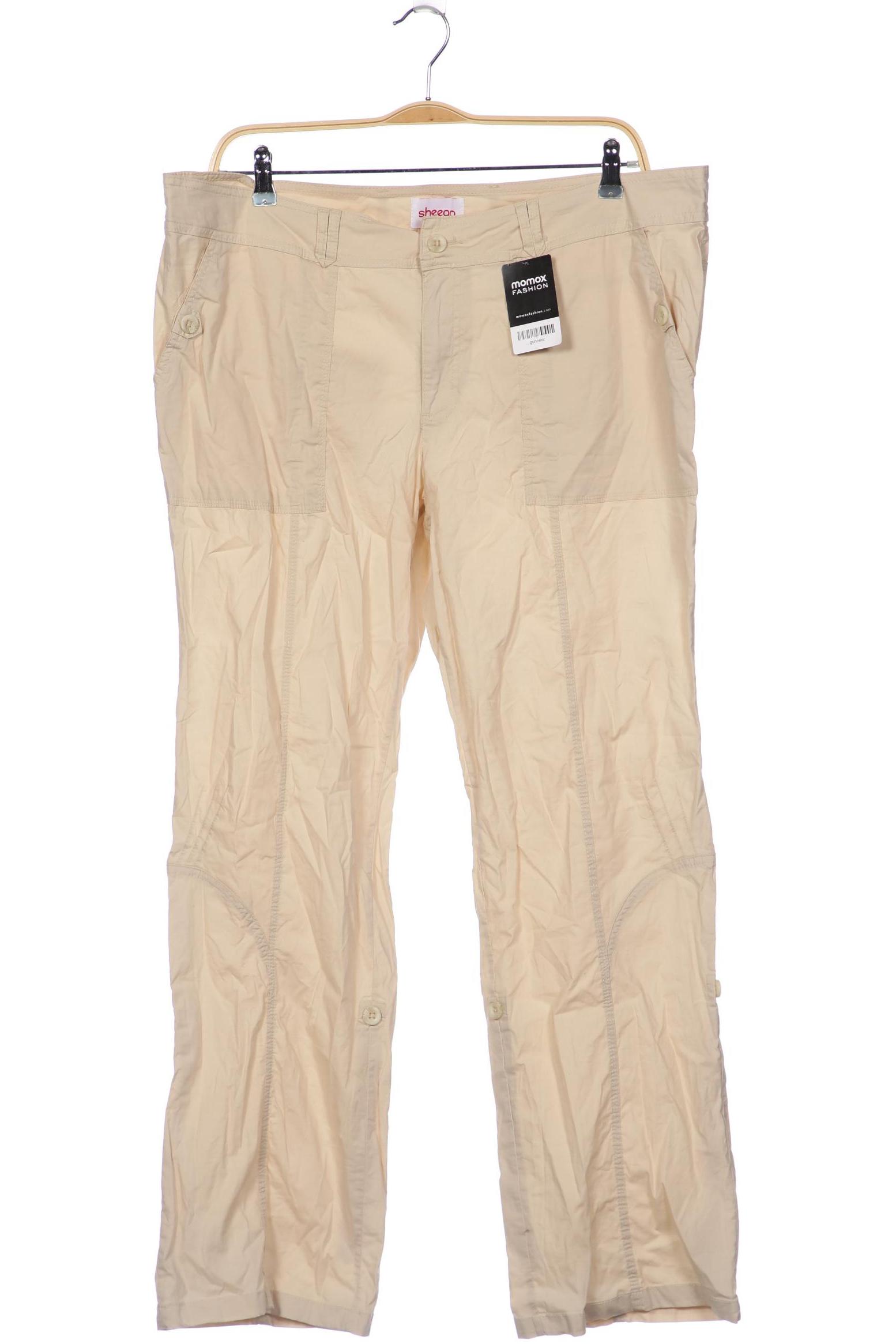 

sheego Damen Stoffhose, cremeweiß
