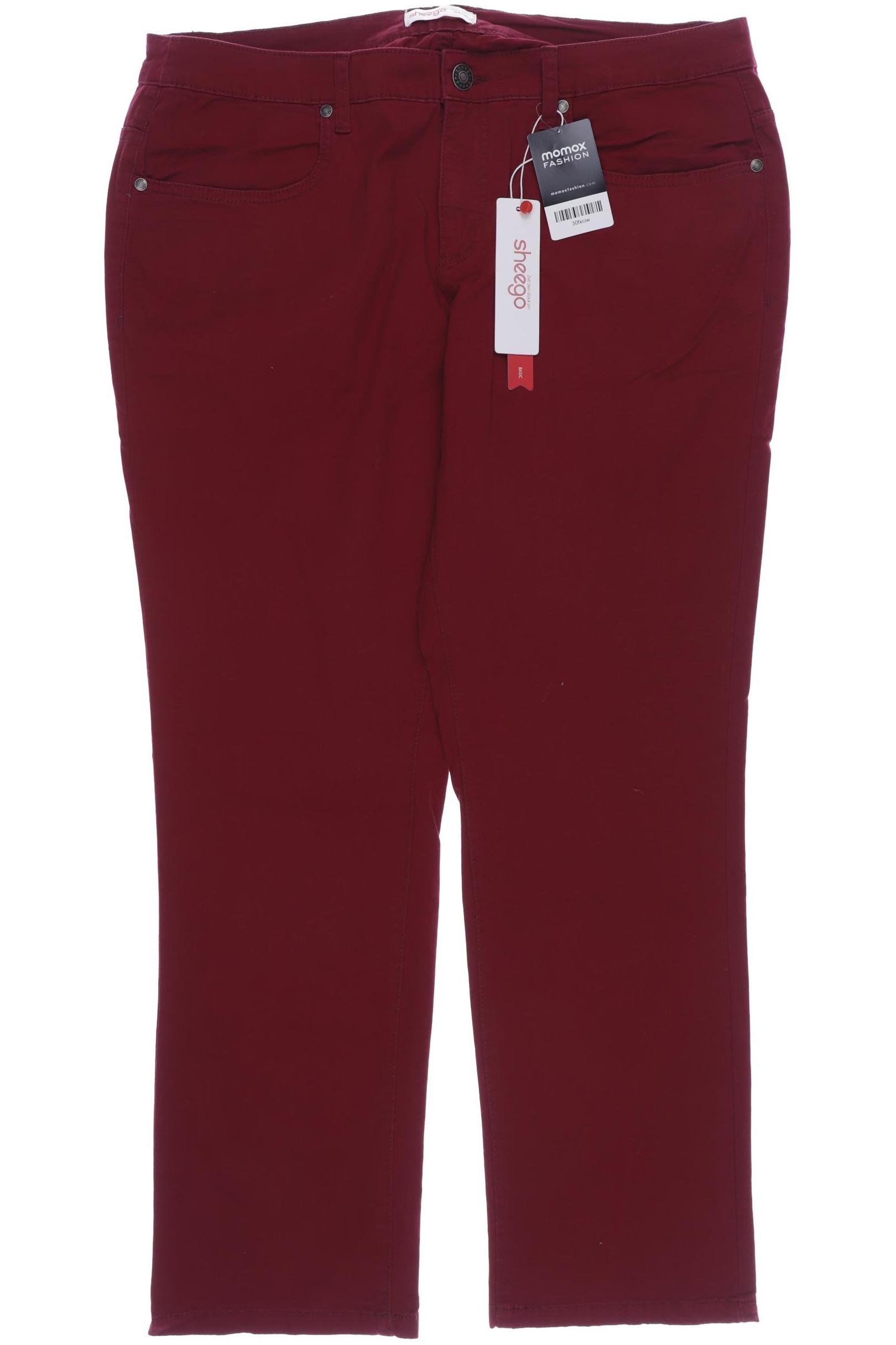 

sheego Damen Stoffhose, bordeaux, Gr. 48