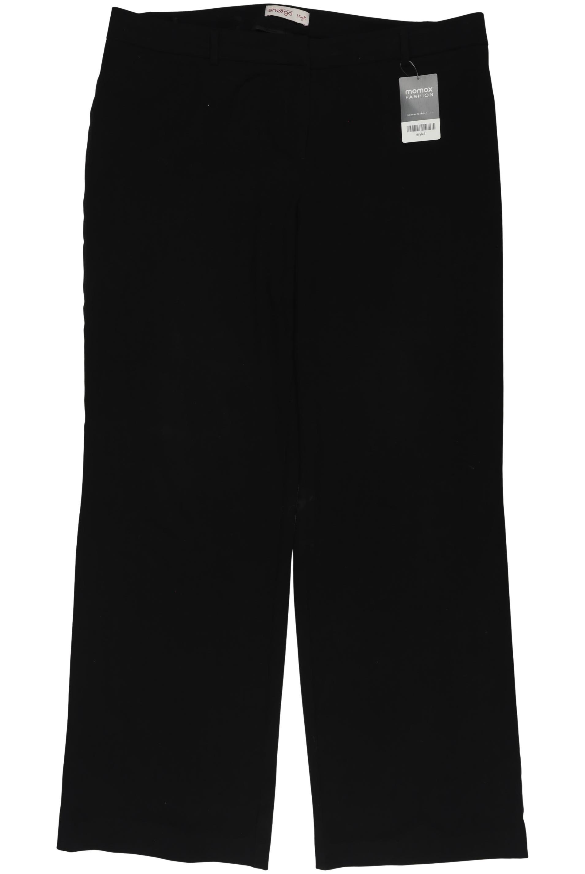 

sheego Damen Stoffhose, schwarz, Gr. 40