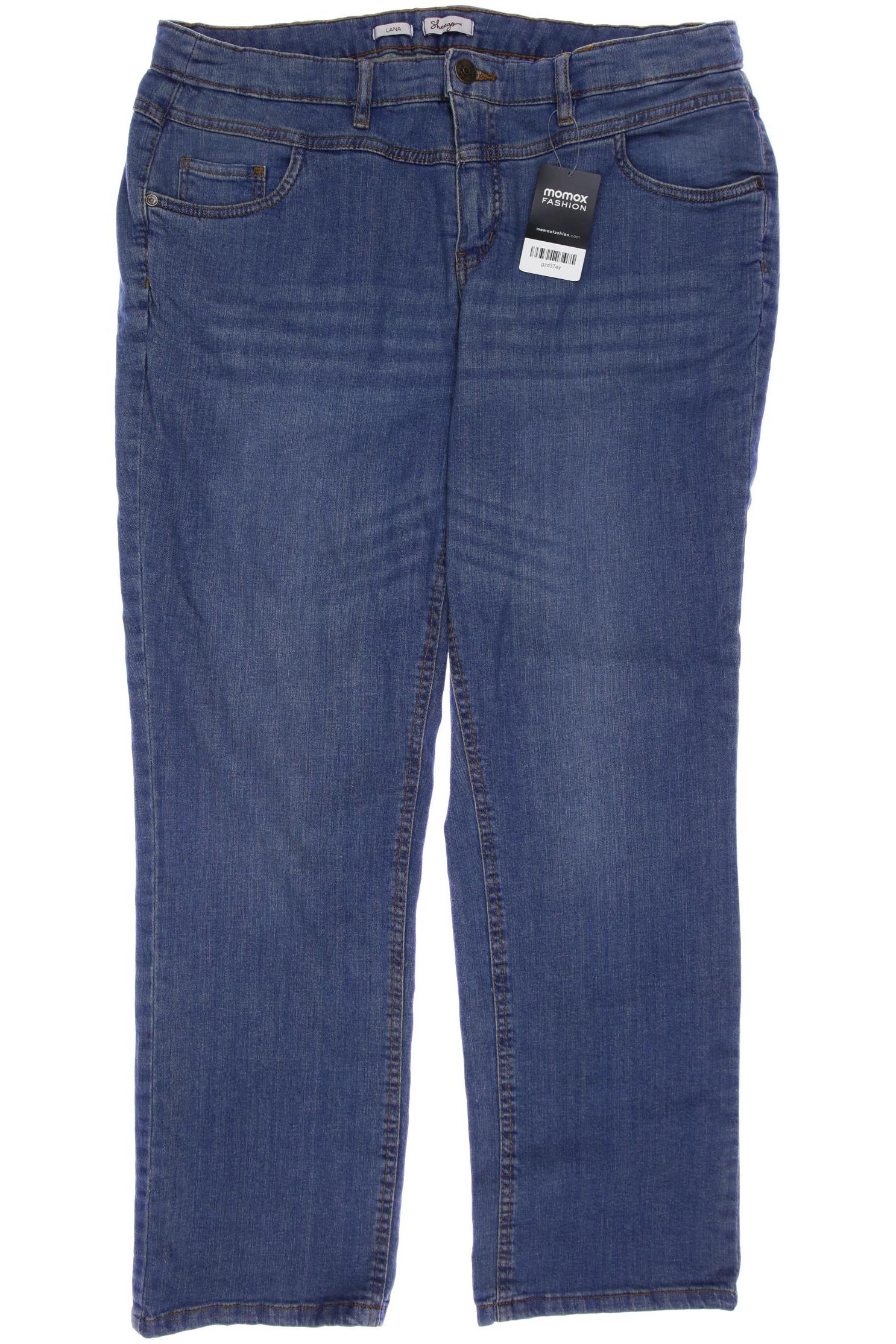 

sheego Damen Stoffhose, blau
