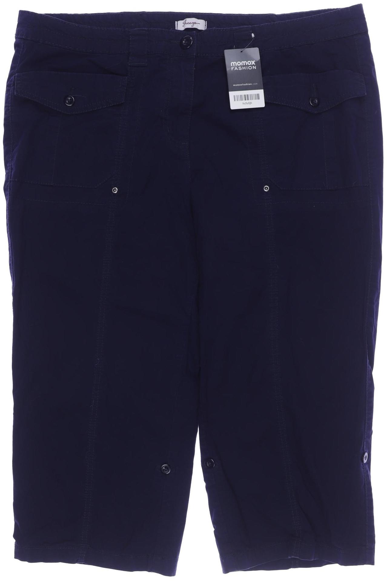 

sheego Damen Stoffhose, marineblau, Gr. 48