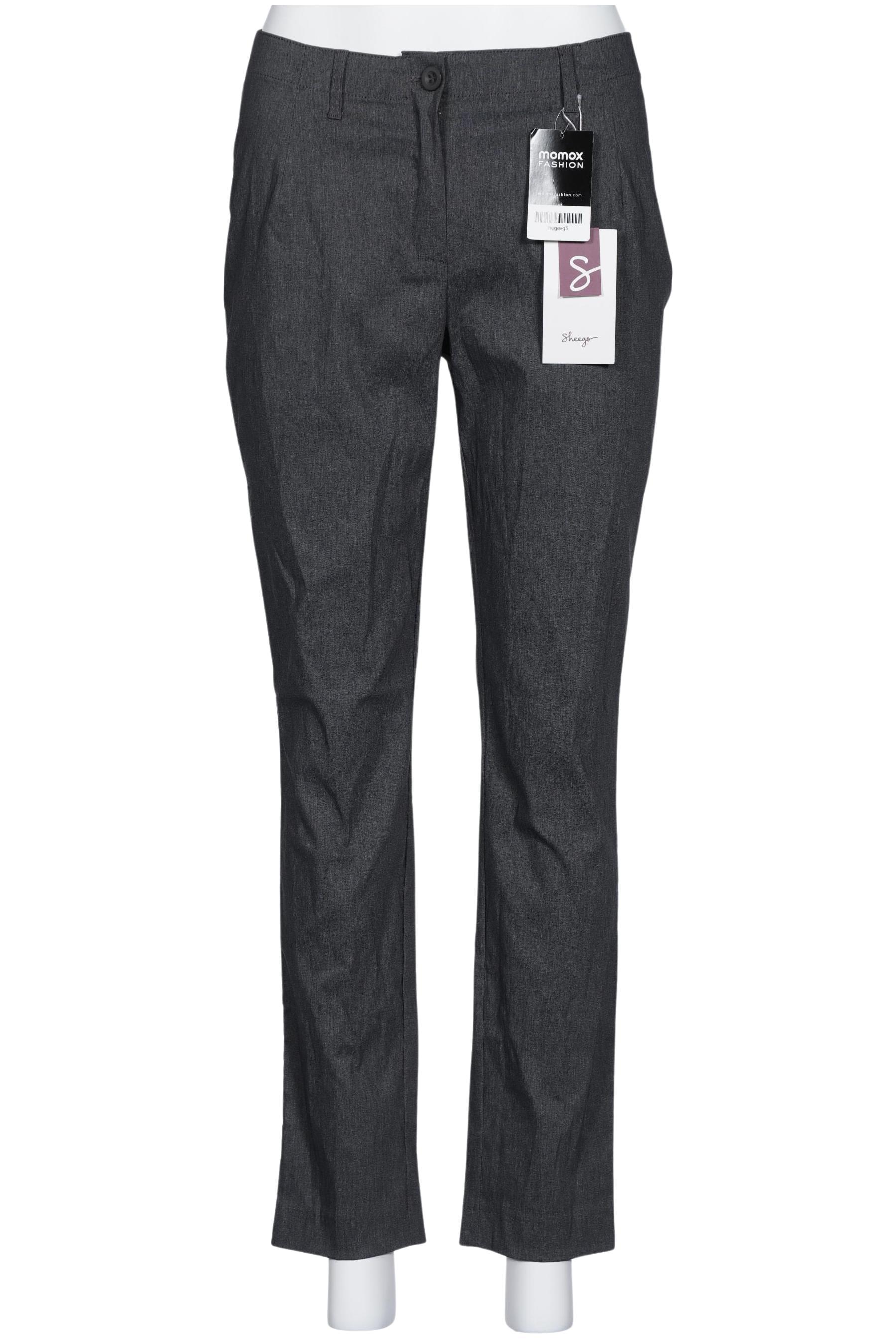 

sheego Damen Stoffhose, grau, Gr. 42