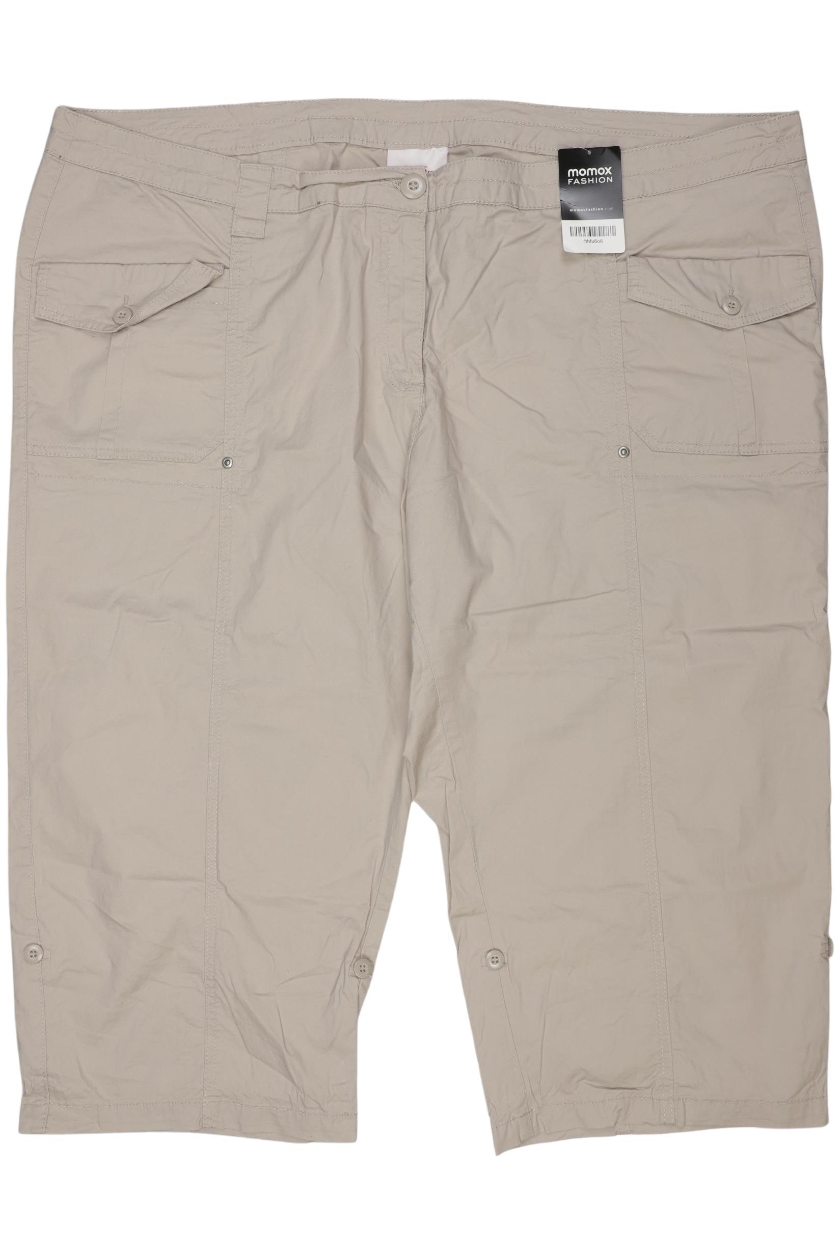 

sheego Damen Stoffhose, beige, Gr. 56
