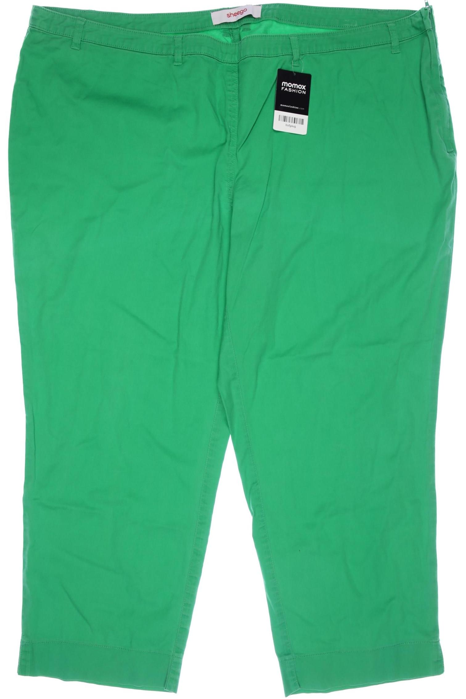 

sheego Damen Stoffhose, grün, Gr. 54