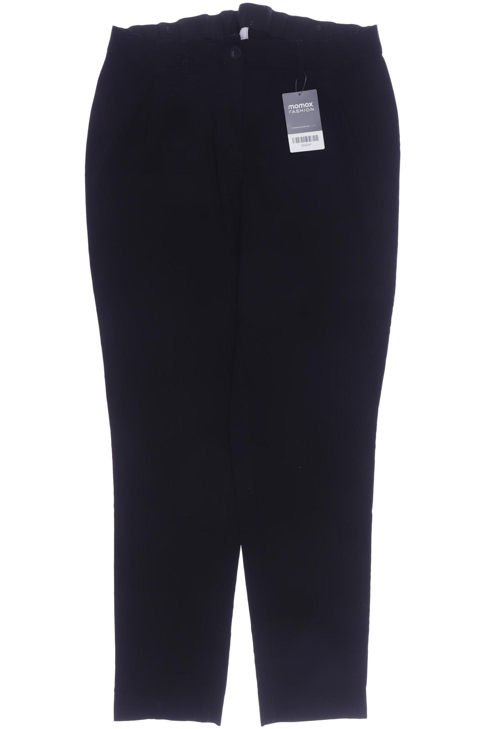 

sheego Damen Stoffhose, schwarz, Gr. 30