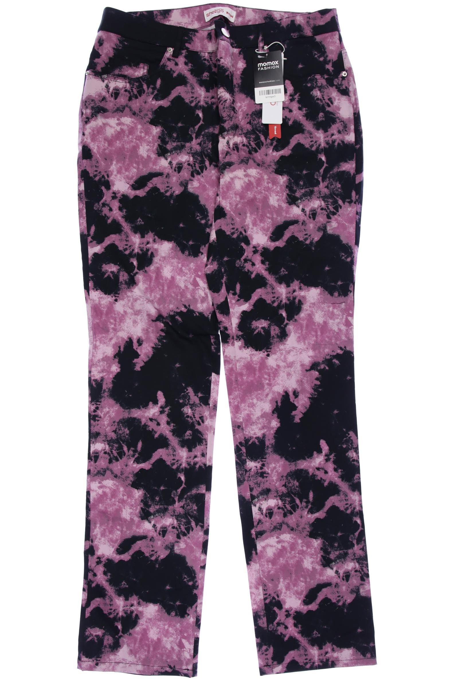 

sheego Damen Stoffhose, pink, Gr. 84