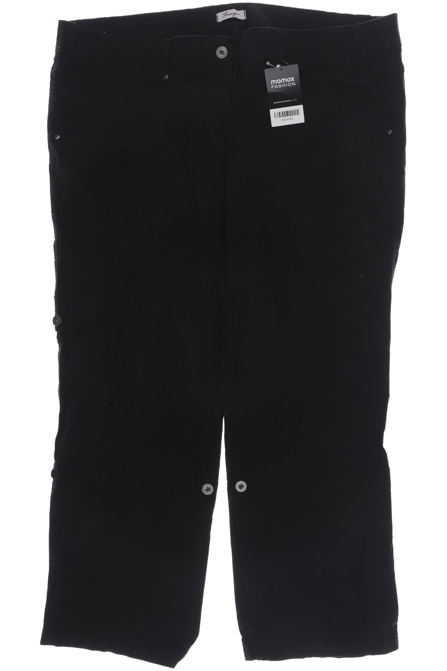 

sheego Damen Stoffhose, schwarz