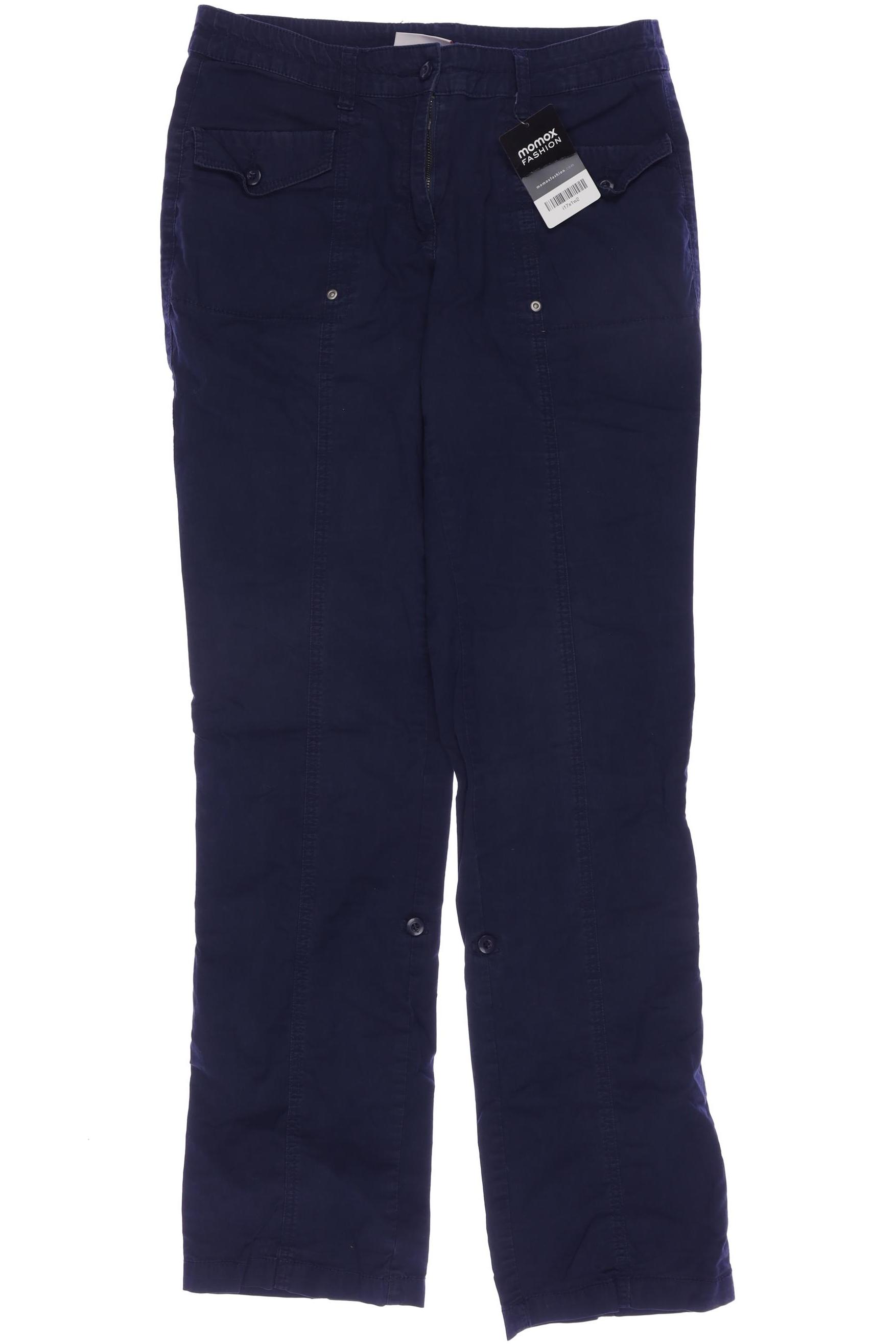 

sheego Damen Stoffhose, marineblau, Gr. 80