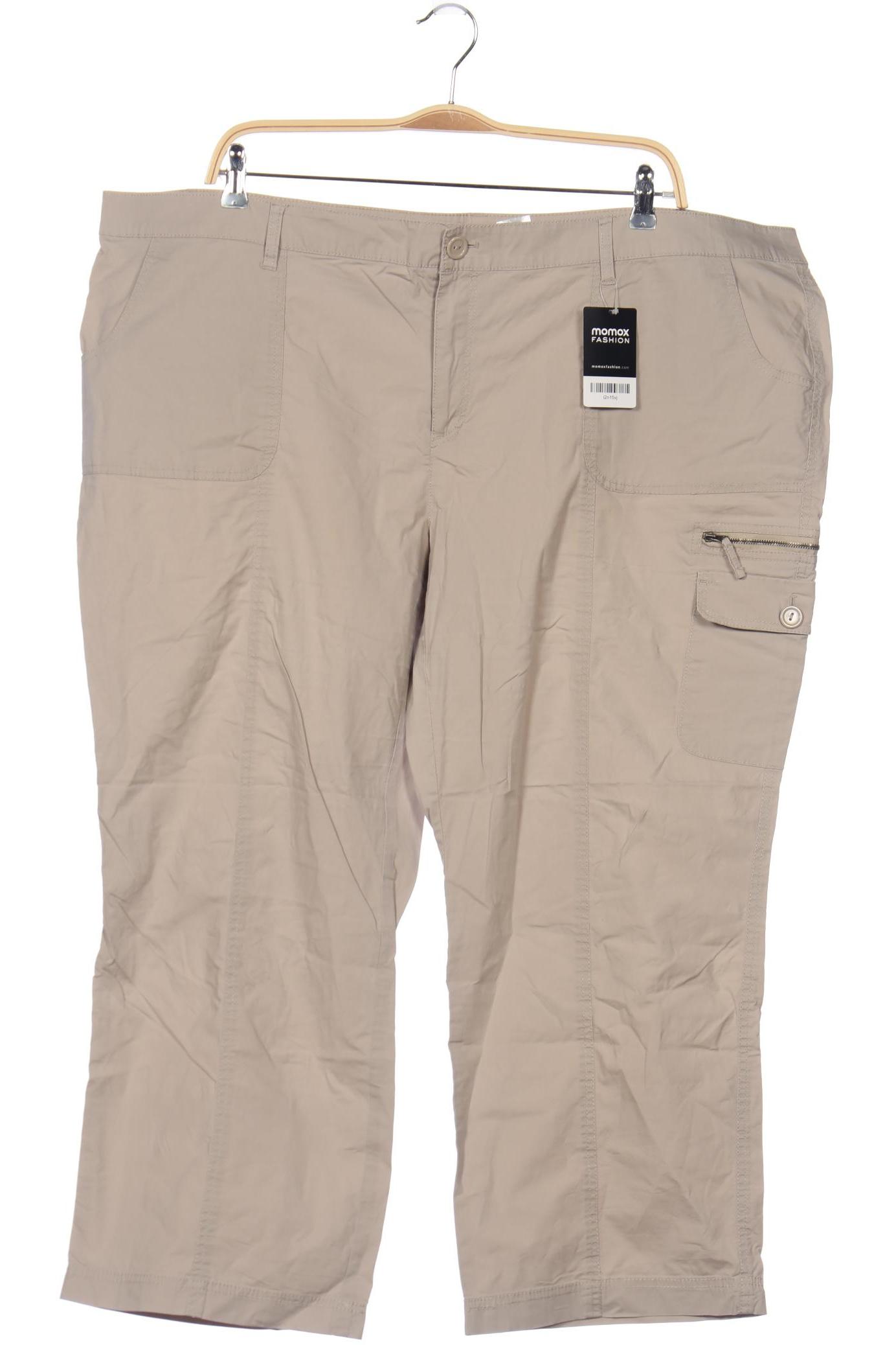 

sheego Damen Stoffhose, beige