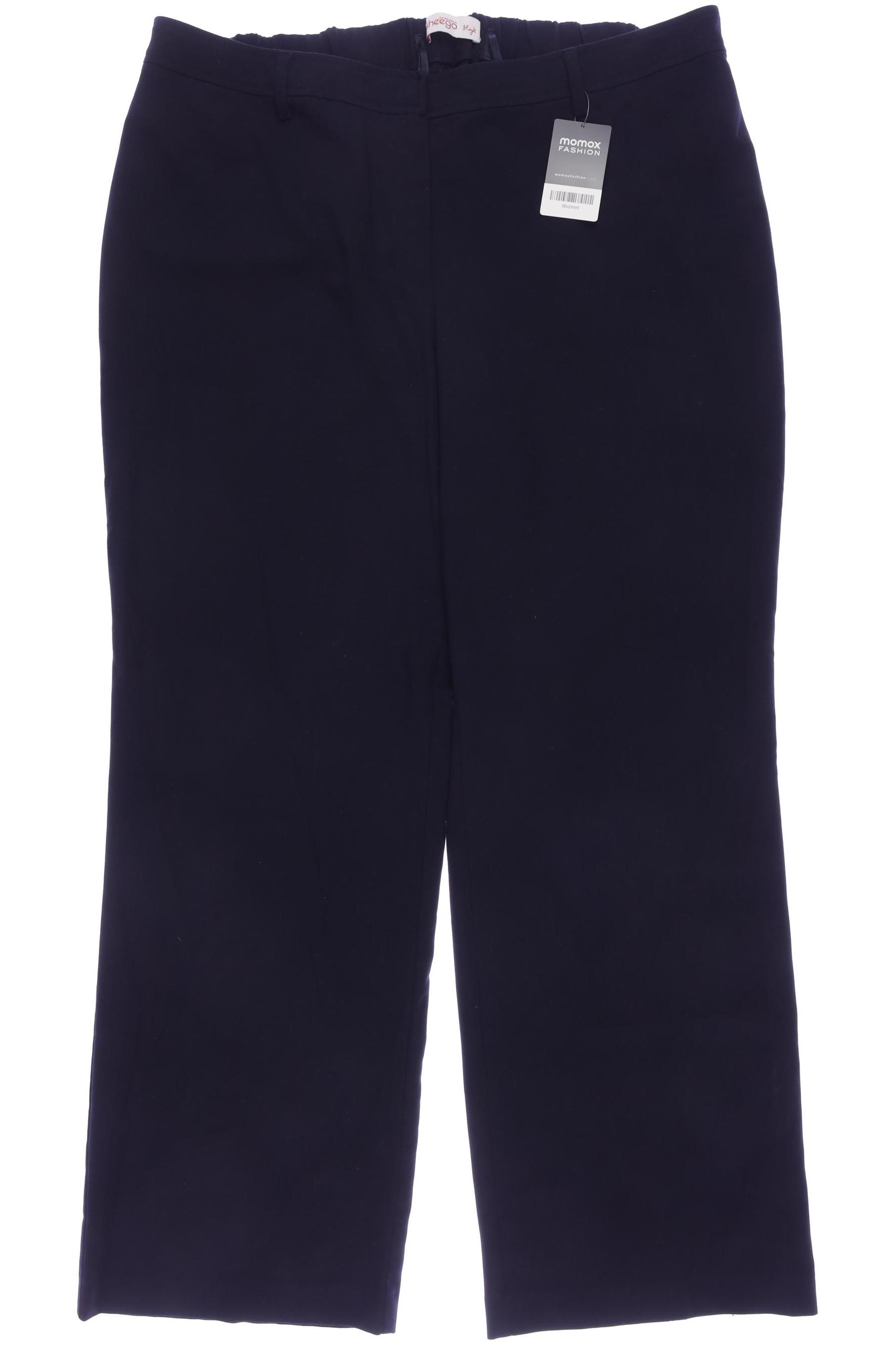 

sheego Damen Stoffhose, marineblau, Gr. 48